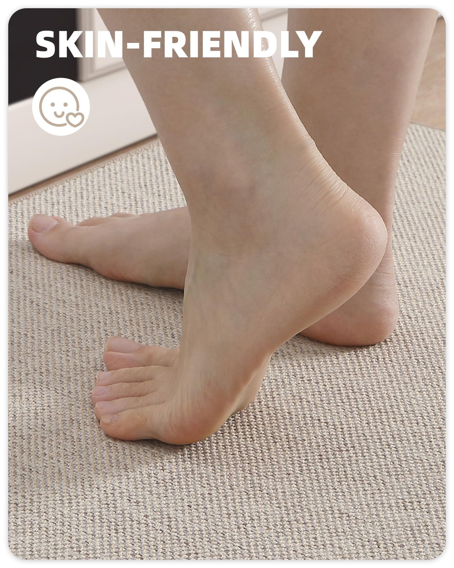 Color G 2 Stück Küchenläufer, Küchenteppich Waschbar rutschfest, Teppich Läufer Küche, Teppich Küche Leicht Zu Reinigen, Saugfähig, Küchenmatte für Küche, Esszimmer, Waschküche (Grau, 43x75+43x150cm)