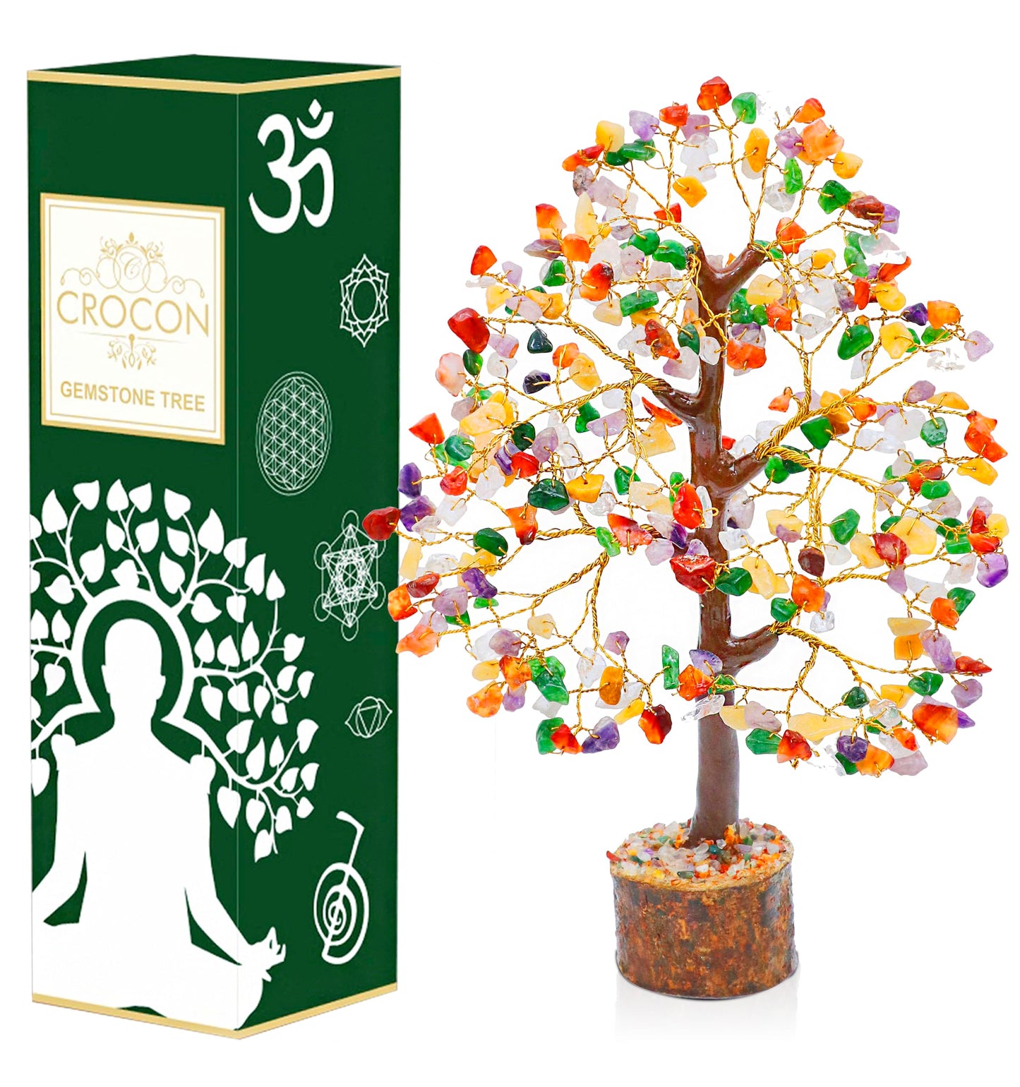 Crocon Der Originale Lebensbaum 7 Chakra Kristall Baum Geschenke für Frauen