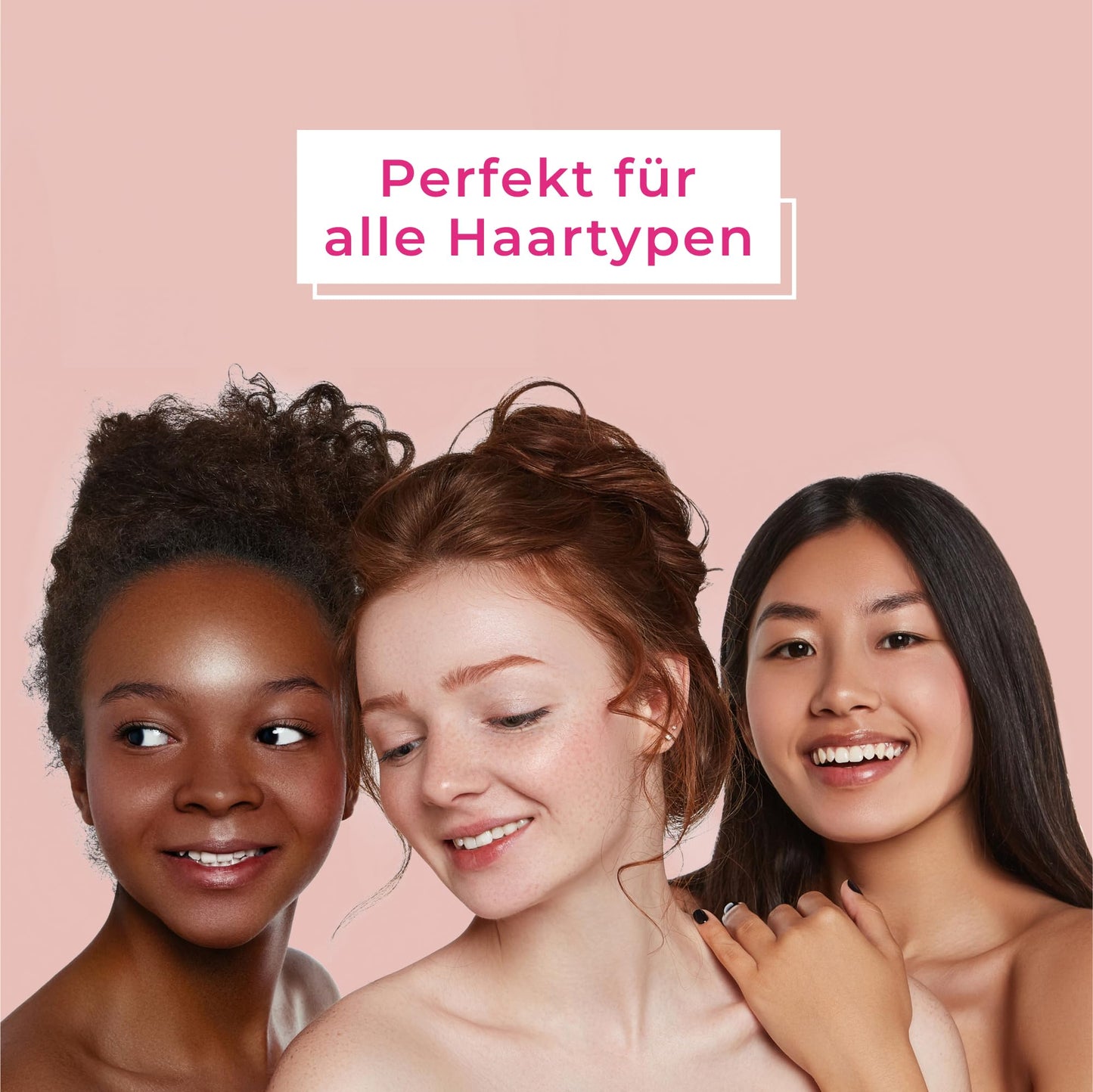 Ninabella Haarbürste ohne Ziepen für Damen, Herren & Kinder - Entwirrbürste auch für Locken & Lange Haare - Einzigartige Profi Detangler-Bürste mit Spiralfeder - Schwarz