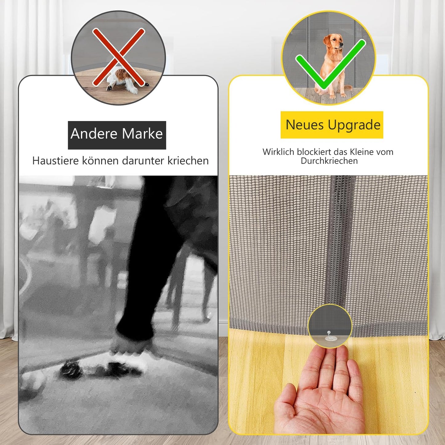 Retractable Stair Safety Gate for Babies, 0-150 cm Wide, Baby Barrier, Cat and Dog Barrier, One-Handed Operation, Suitable for Indoor & Outdoor Use (150 cm, Black)