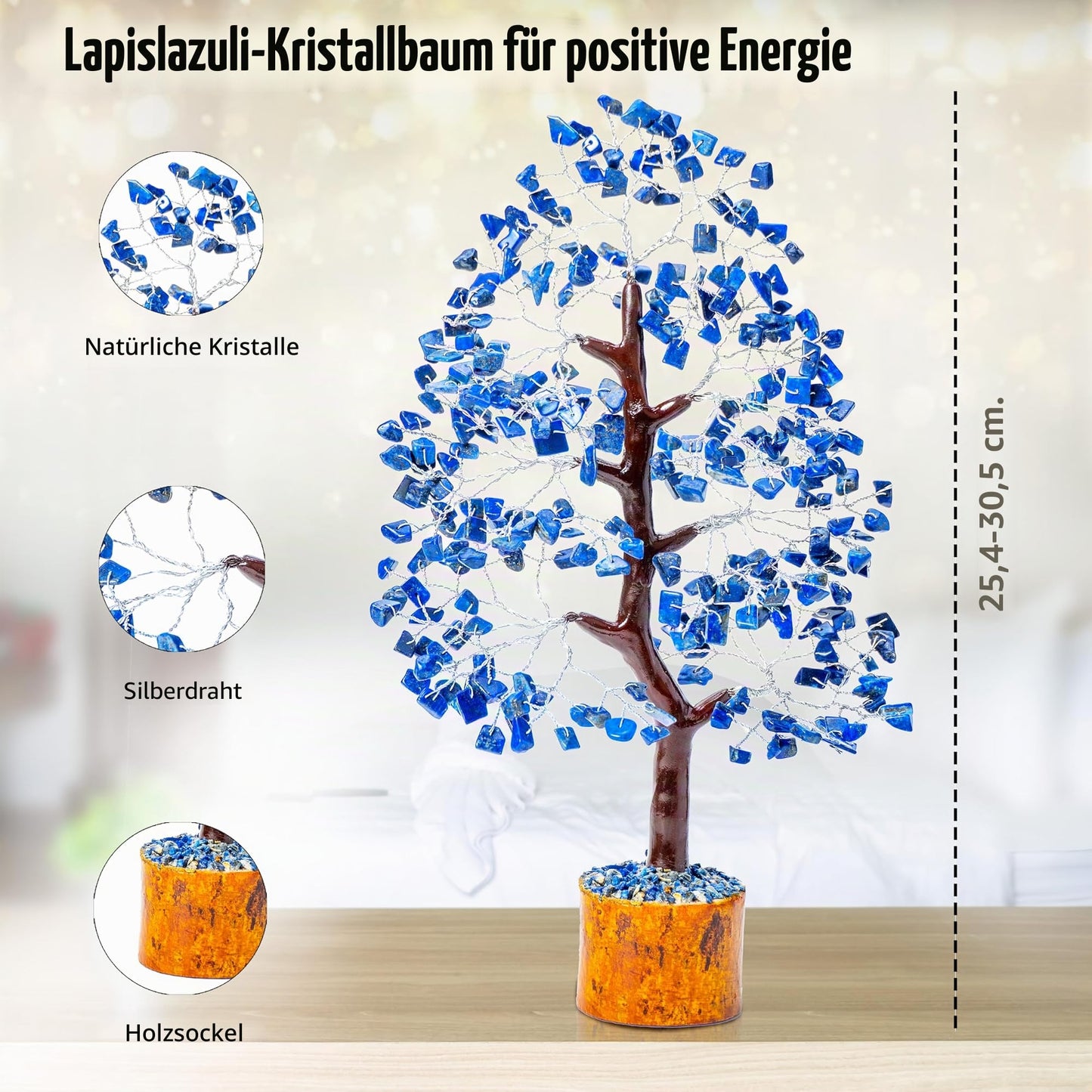 Crocon Der Originale Lebensbaum 7 Chakra Kristall Baum Geschenke für Frauen