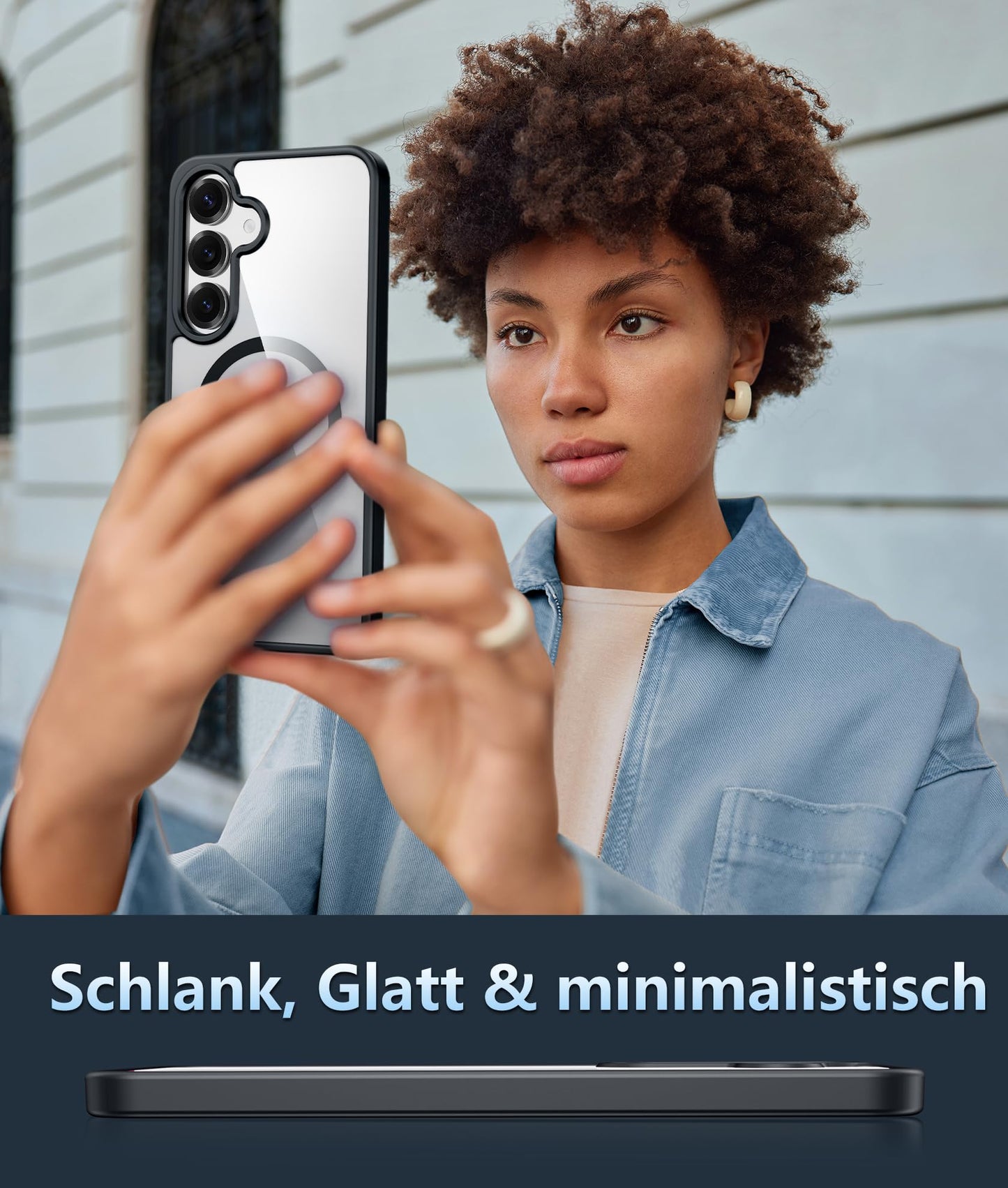 FNTCASE Case for Samsung Galaxy S25 Ultra 6.9 Inches, Military Drop Protection, Anti-Yellowing, Robust, Durable, Shockproof, Protective, Transparent, Clear