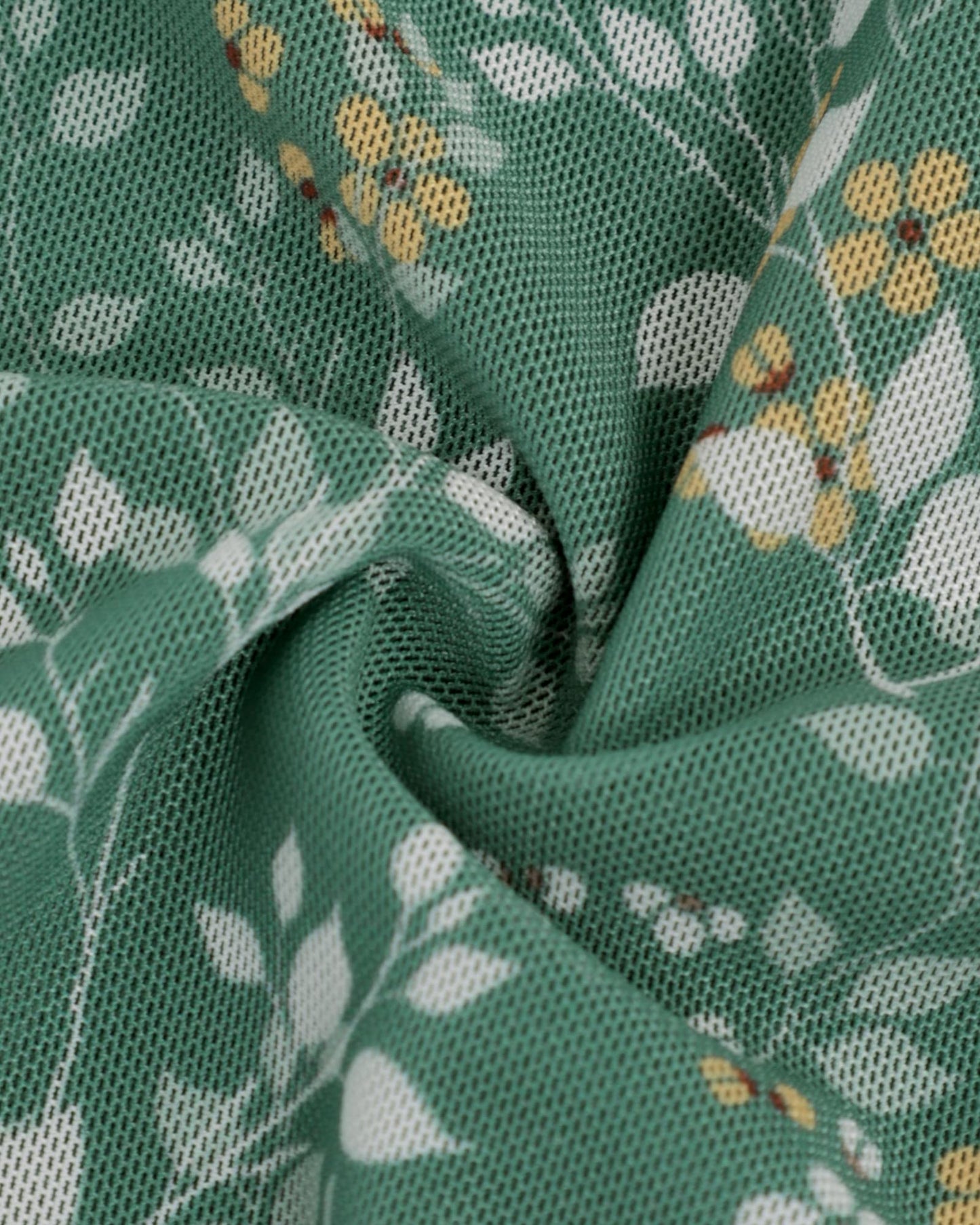 Vafoly Bluse Damen Elegant Kurzarm Sommer Tunika V-Ausschnitt Mesh Oberteil Blumen Doppellagige Tunika