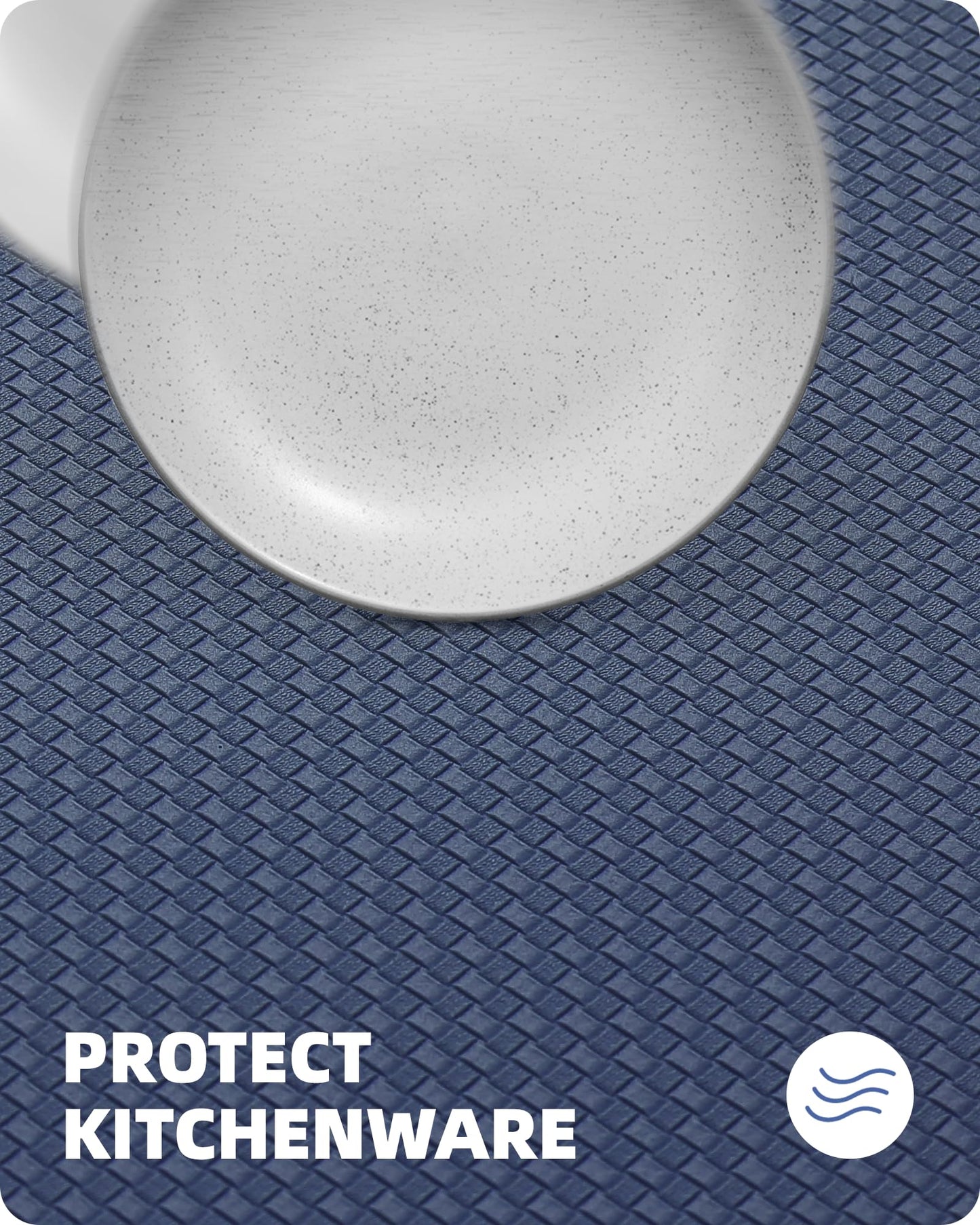 Color G Küchenläufer 2 Stück, küchenteppich waschbar rutschfest, Teppich küche mit Ölfest und Wasserdicht, Gummirücken Küchenmatte für Esszimmer, Küche, läufer Flur(44x150CM + 44x150CM, Schwarz)