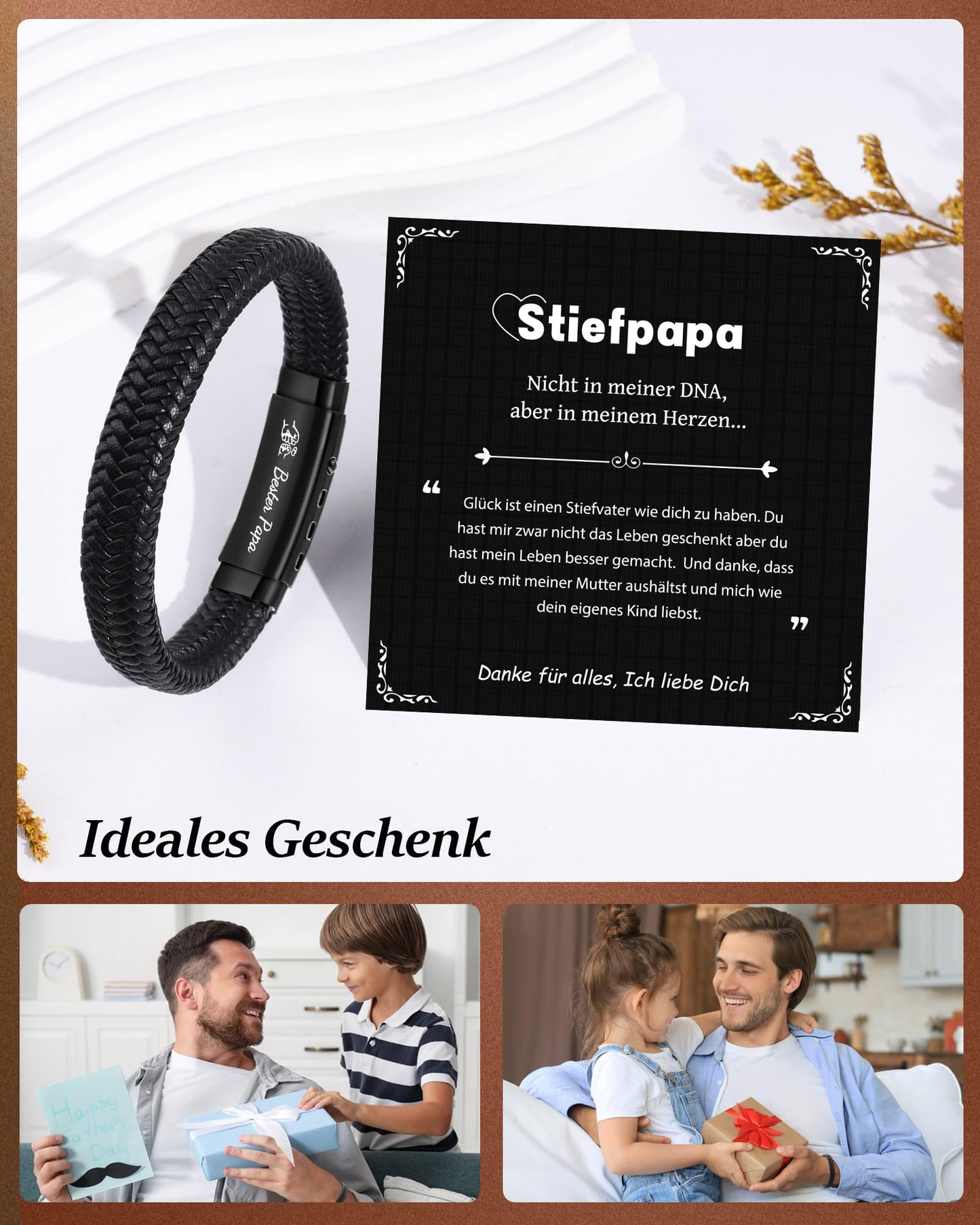 CheersLife Ich Liebe Dich Geschenke für Männer An Meinen Sohn Bruder Mann