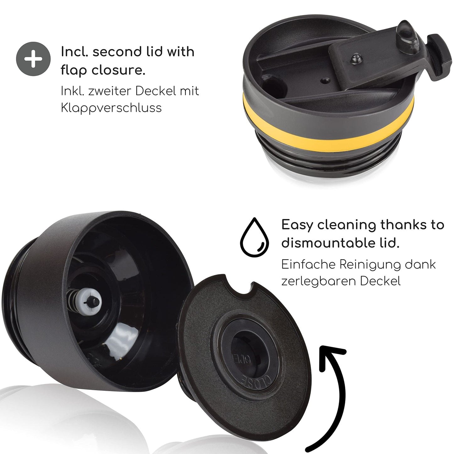 Milu Thermobecher Isolierbecher Kaffeebecher to go - 210ml 100% Auslaufsicher - Trinkbecher aus Edelstahl - Autobecher doppelwand Isolierung - Thermo Becher - Travel Mug (Rot)