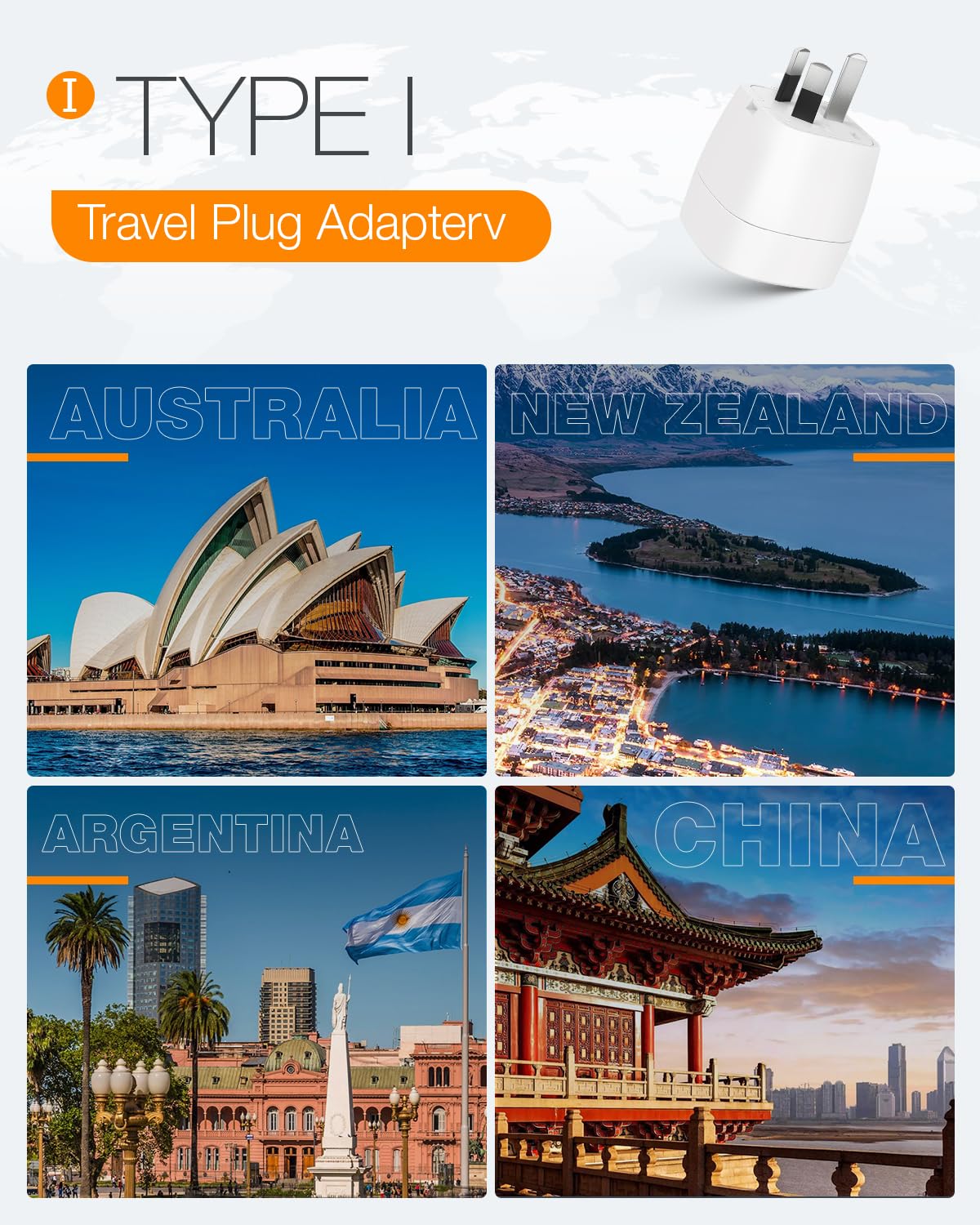 Reiseadapter USA 2Stück，USA Adapter Steckdose Deutschland Plug ，Adapter USA Deutschland Stecker für EU zu Amerika/Kanada/Mexiko/Thailand usw,Typ B Reisestecker Stromadapter,Weiß