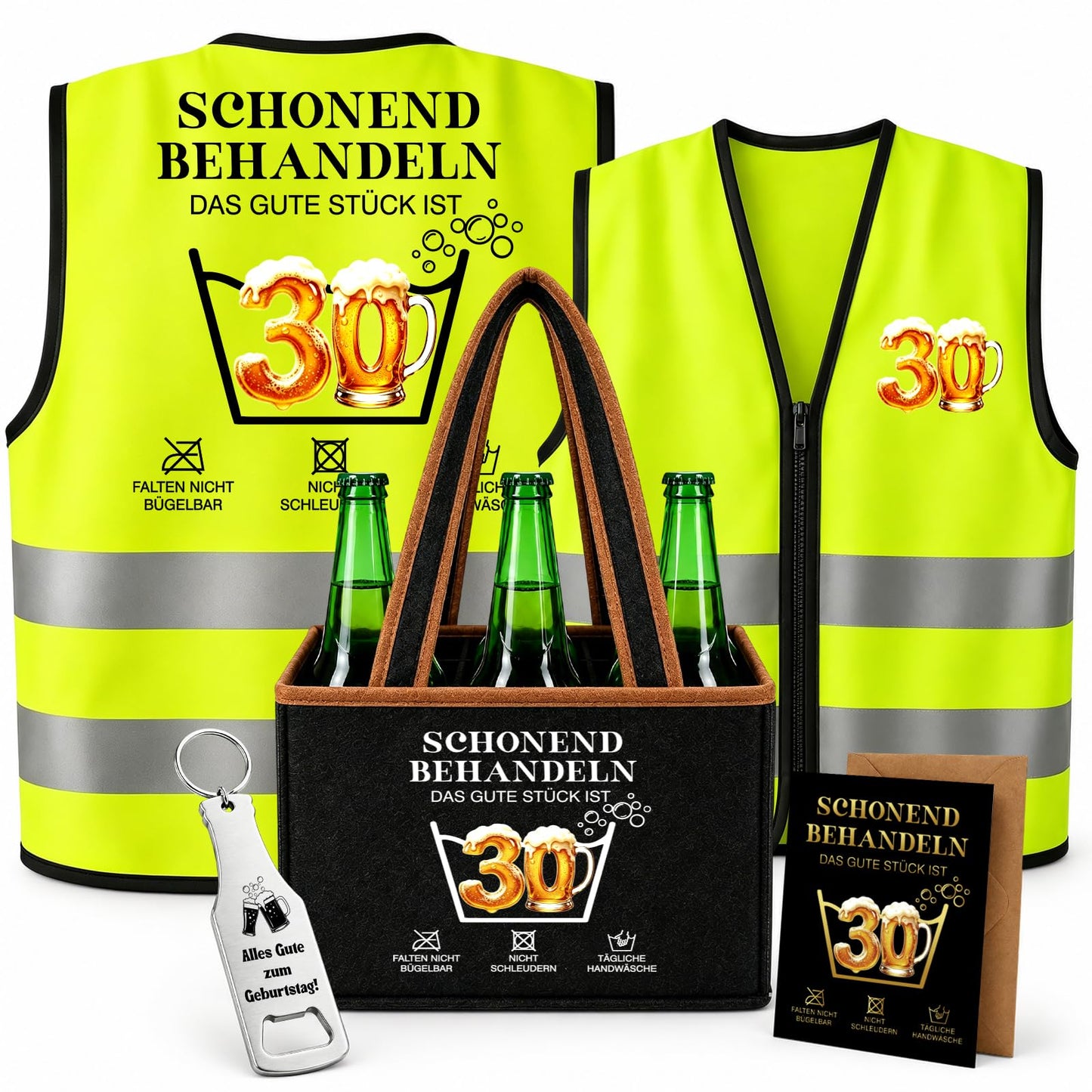 WenmthG Lustige Geschenke zum 30 40 50 60 Geburtstag Mann, Bier Geschenkset