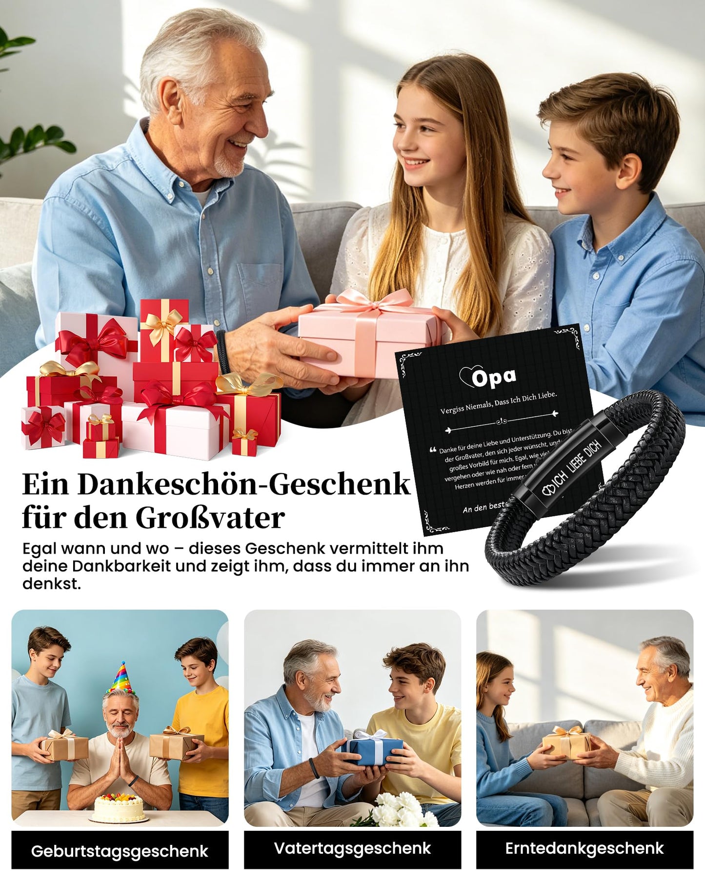 CheersLife Ich Liebe Dich Geschenke für Männer An Meinen Sohn Bruder Mann