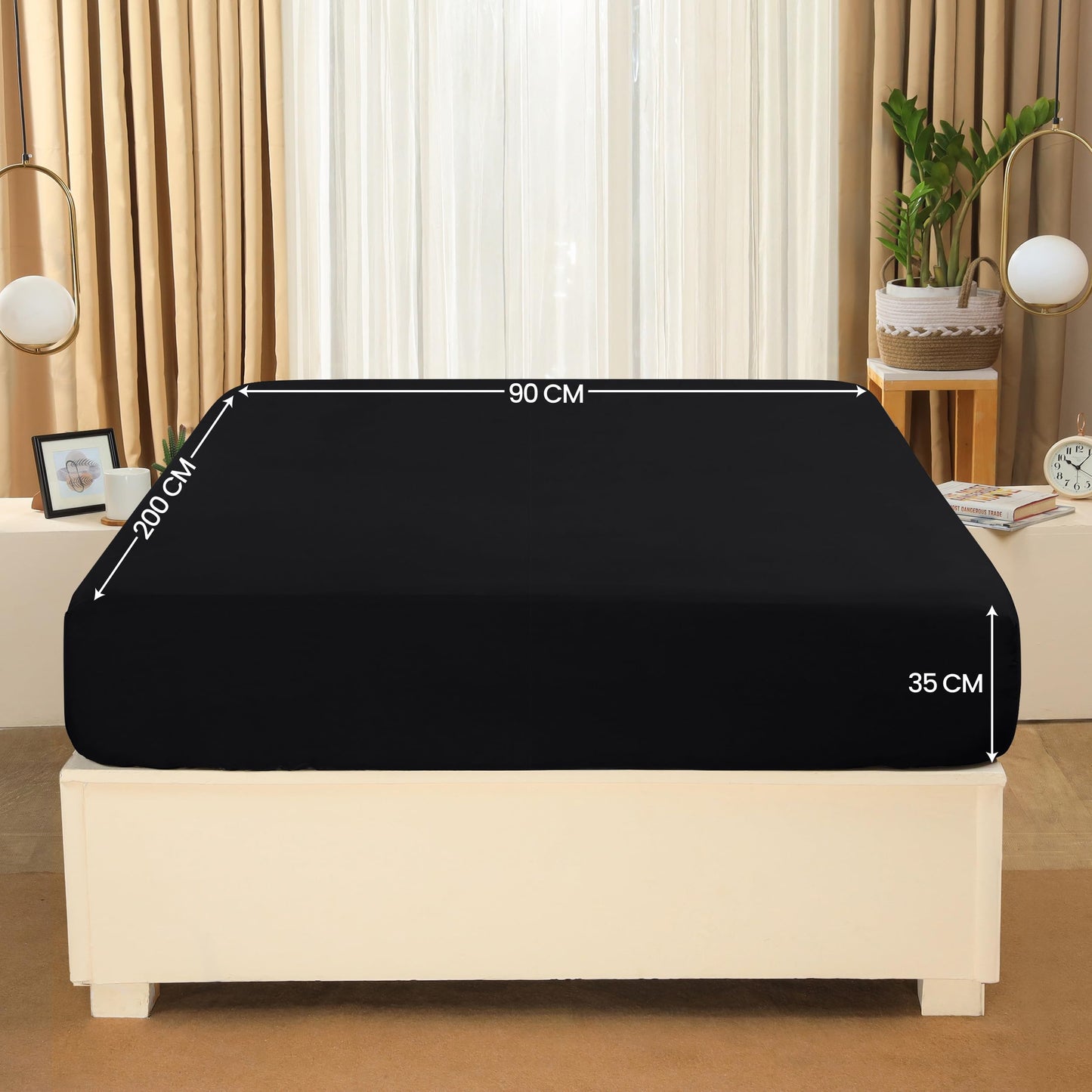 Utopia Bedding - Spannbettlaken 180x200cm - Grau - Gebürstete Polyester-Mikrofaser Spannbetttuch - 35 cm Tiefe Tasche