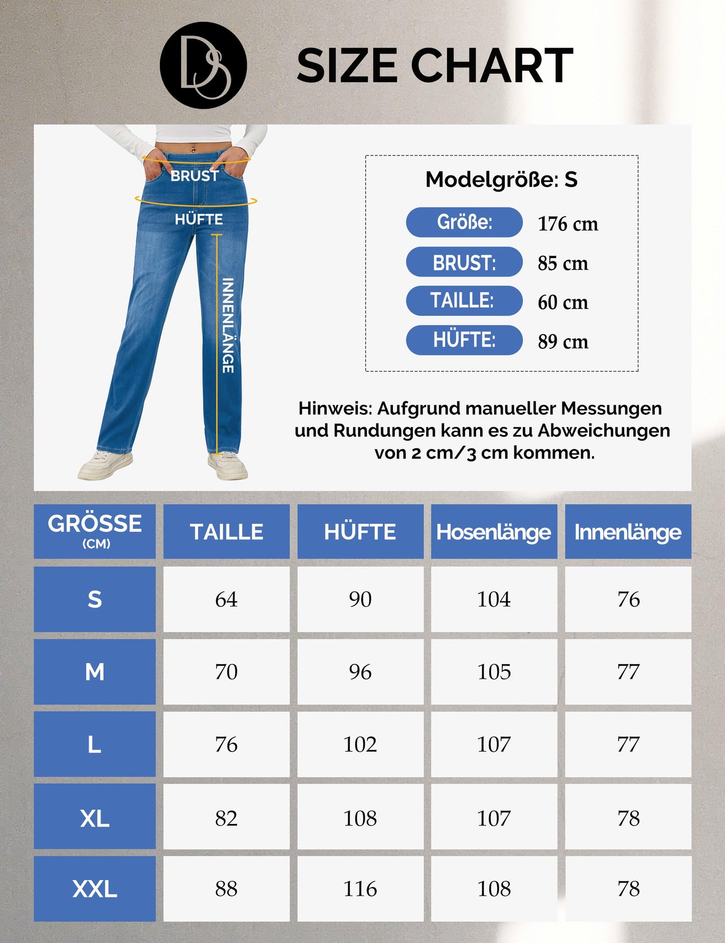Desol Stretch Straight Leg Women's Jeans High Waist Straight Cut Slim Fit Leggings Jeans Casual No Zip