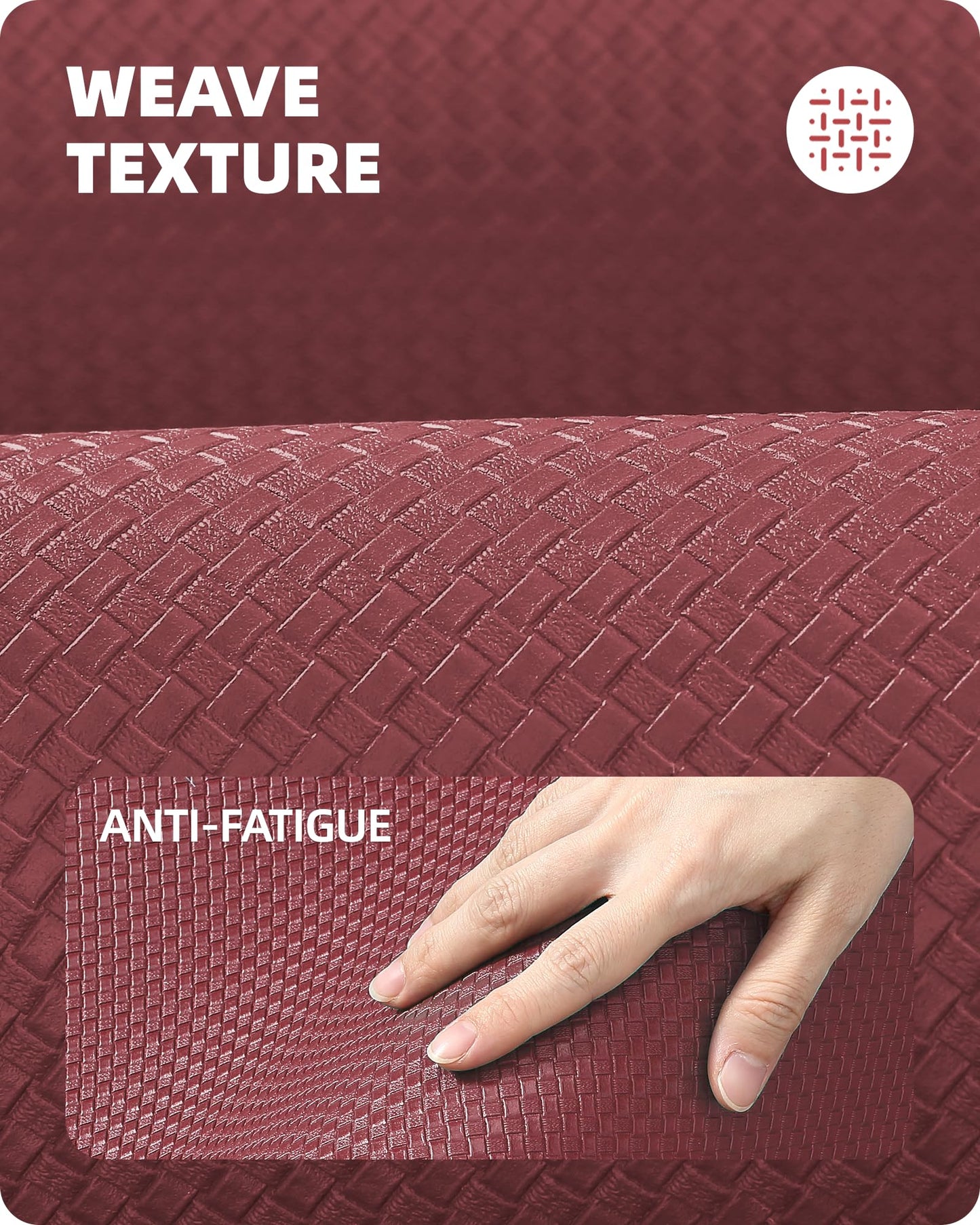 Color G Küchenläufer 2 Stück, küchenteppich waschbar rutschfest, Teppich küche mit Ölfest und Wasserdicht, Gummirücken Küchenmatte für Esszimmer, Küche, läufer Flur(44x150CM + 44x150CM, Schwarz)