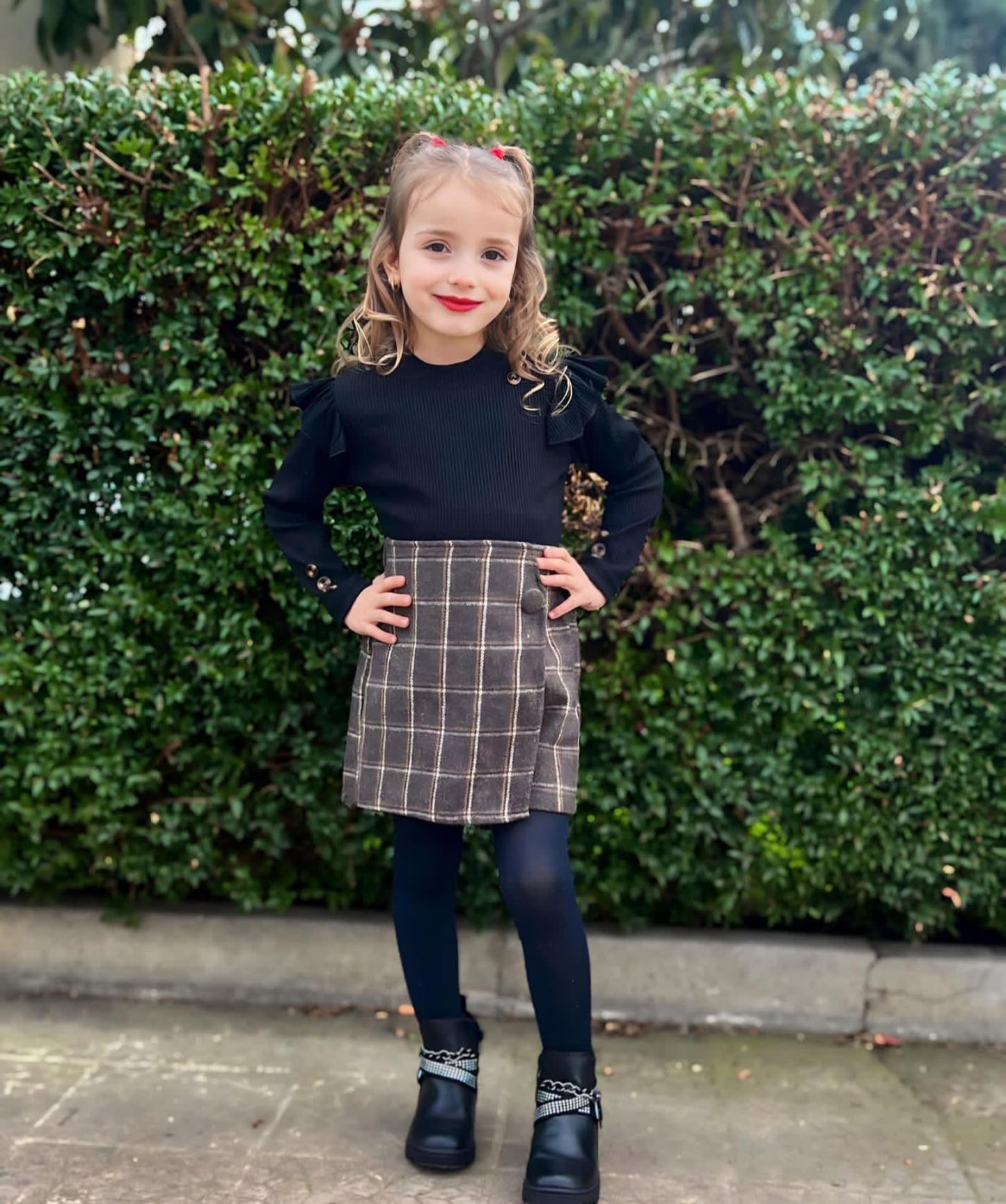 Miipat Toddler Girls Clothing Set Girls Outfits Set Long Sleeve Pullover Tops with Mini Skirt Sets Spring Autumn Baby Clothing Sets Girls Dresses