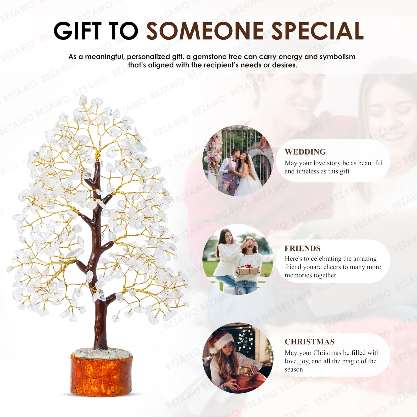 Crocon Der Originale Lebensbaum 7 Chakra Kristall Baum Geschenke für Frauen