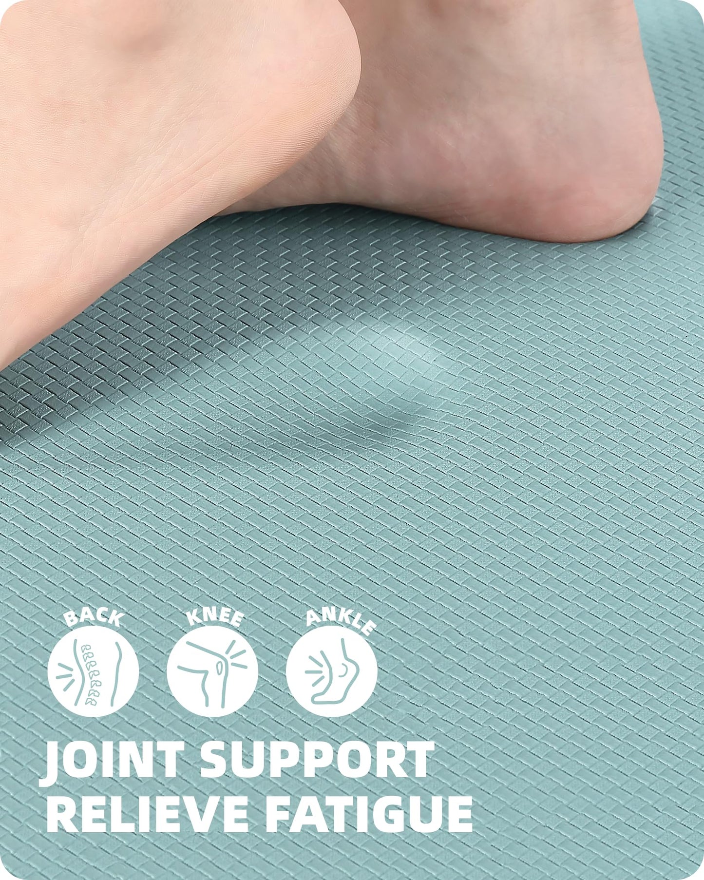 Color G Küchenläufer 2 Stück, küchenteppich waschbar rutschfest, Teppich küche mit Ölfest und Wasserdicht, Gummirücken Küchenmatte für Esszimmer, Küche, läufer Flur(44x150CM + 44x150CM, Schwarz)