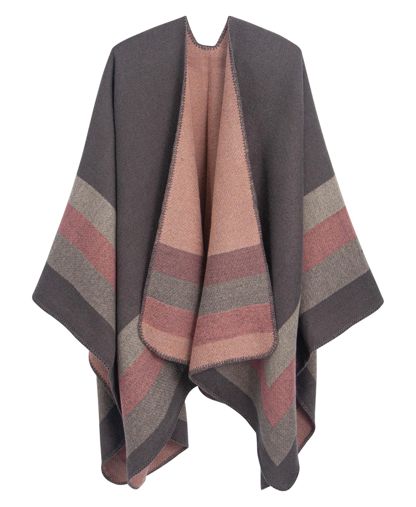 DiaryLook Damen Poncho Schal Winter Cardigan Übergroße Cape Elegant Poncho Für Frauen Umhang Damen Warm Geschenk Für Mutter