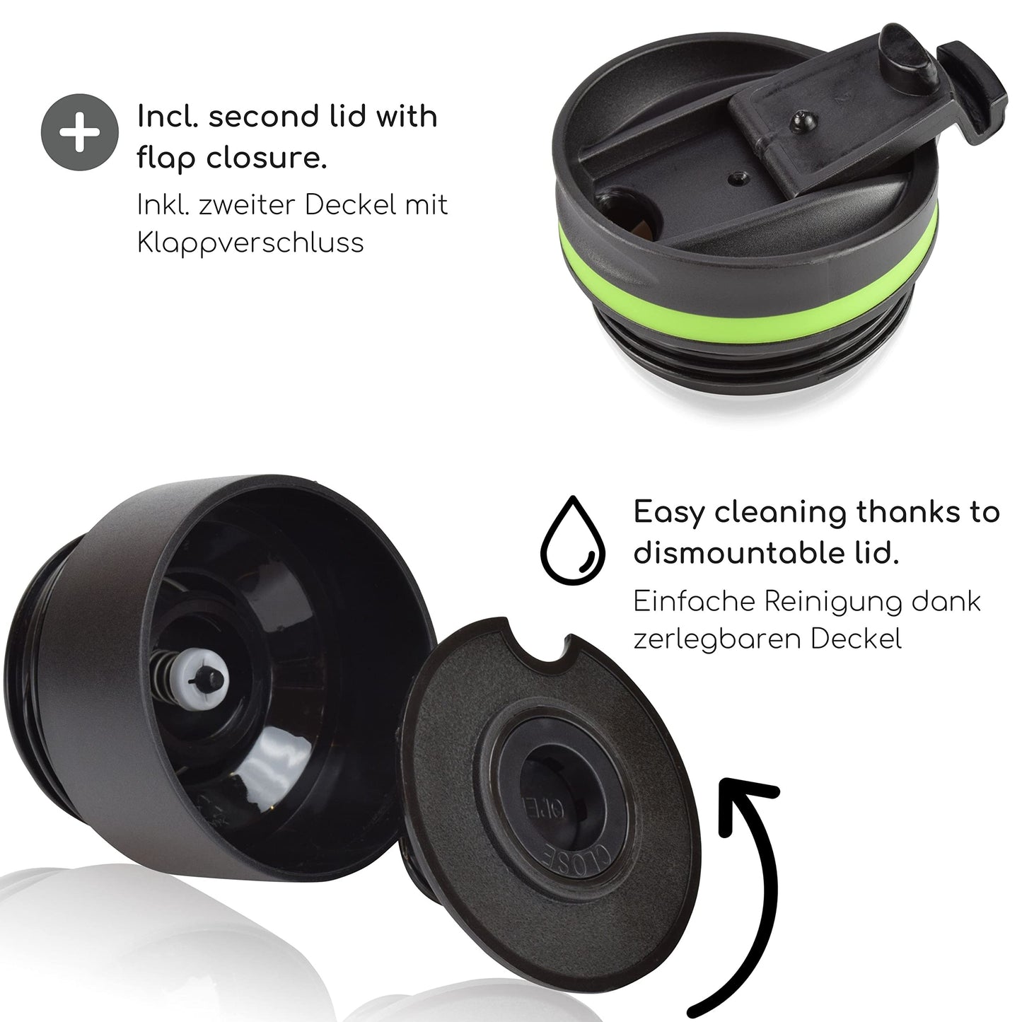 Milu Thermobecher Isolierbecher Kaffeebecher to go - 210ml 100% Auslaufsicher - Trinkbecher aus Edelstahl - Autobecher doppelwand Isolierung - Thermo Becher - Travel Mug (Rot)