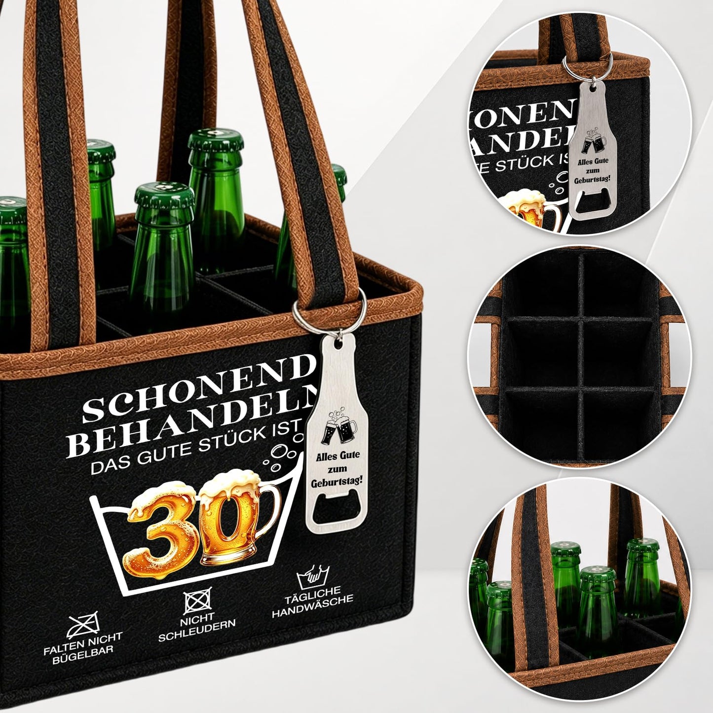 WenmthG Lustige Geschenke zum 30 40 50 60 Geburtstag Mann, Bier Geschenkset