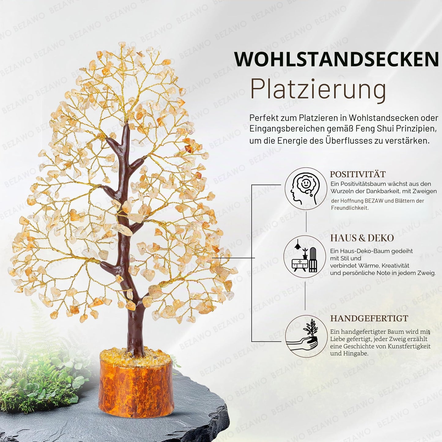 Crocon Der Originale Lebensbaum 7 Chakra Kristall Baum Geschenke für Frauen