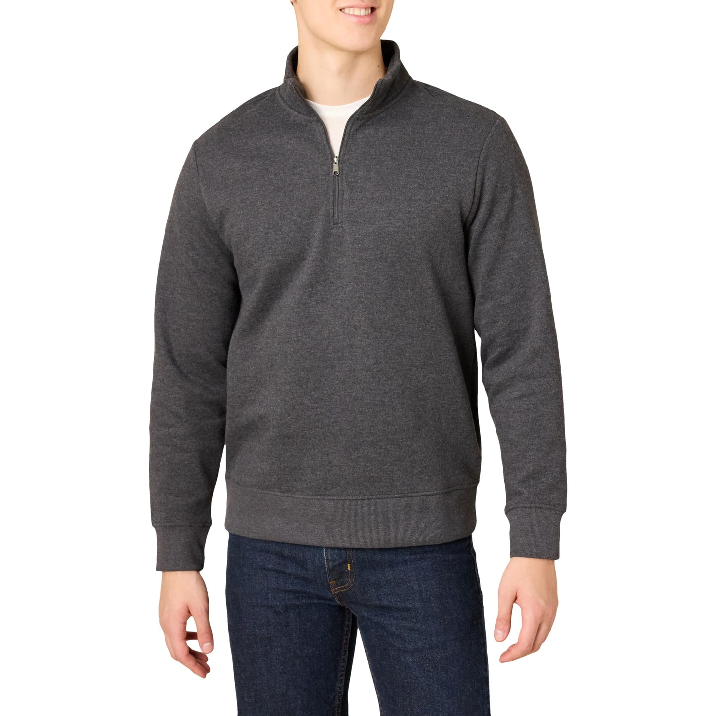Amazon Essentials Men's Long Sleeve Fleece Quarter Zip Sweatshirt