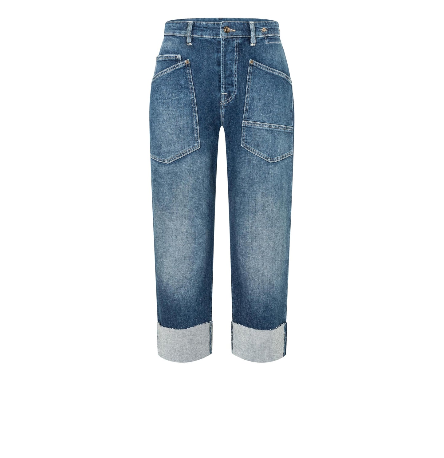 MAC Lässige Baggy Denim in Mid Blue Commercial Authentic