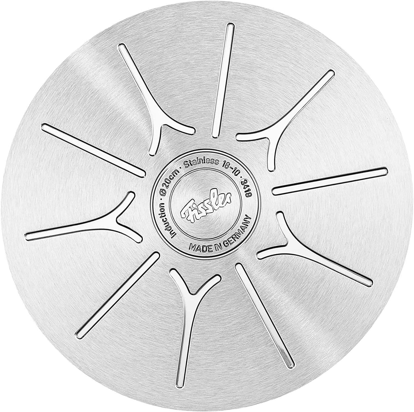 Fissler Pure-Profi Collection / Edelstahl-Wok (Ø 30 cm, 4,1 Liter) Stielwok mit Metall-Deckel, Wokpfanne-unbeschichtet - Induktion