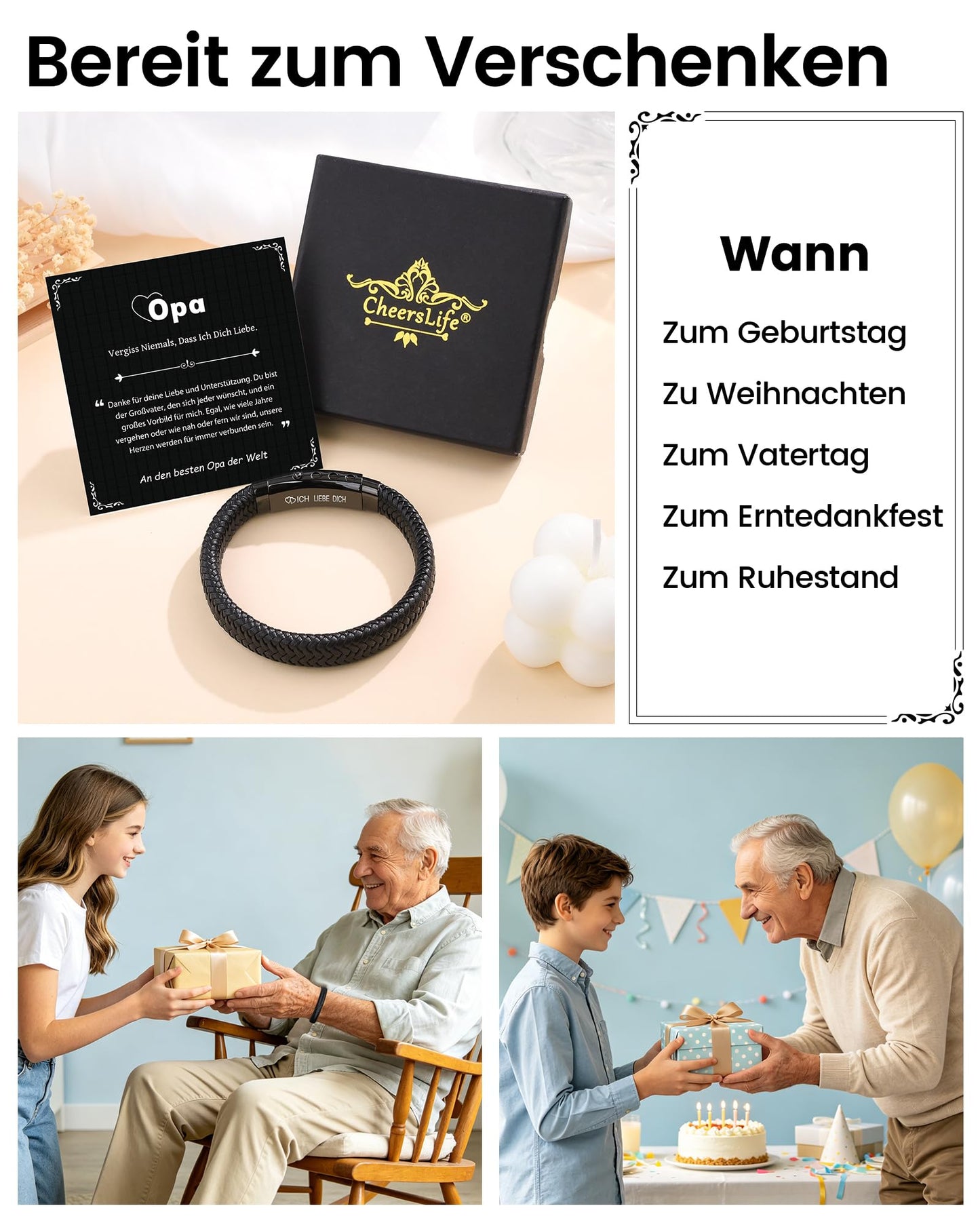 CheersLife Ich Liebe Dich Geschenke für Männer An Meinen Sohn Bruder Mann