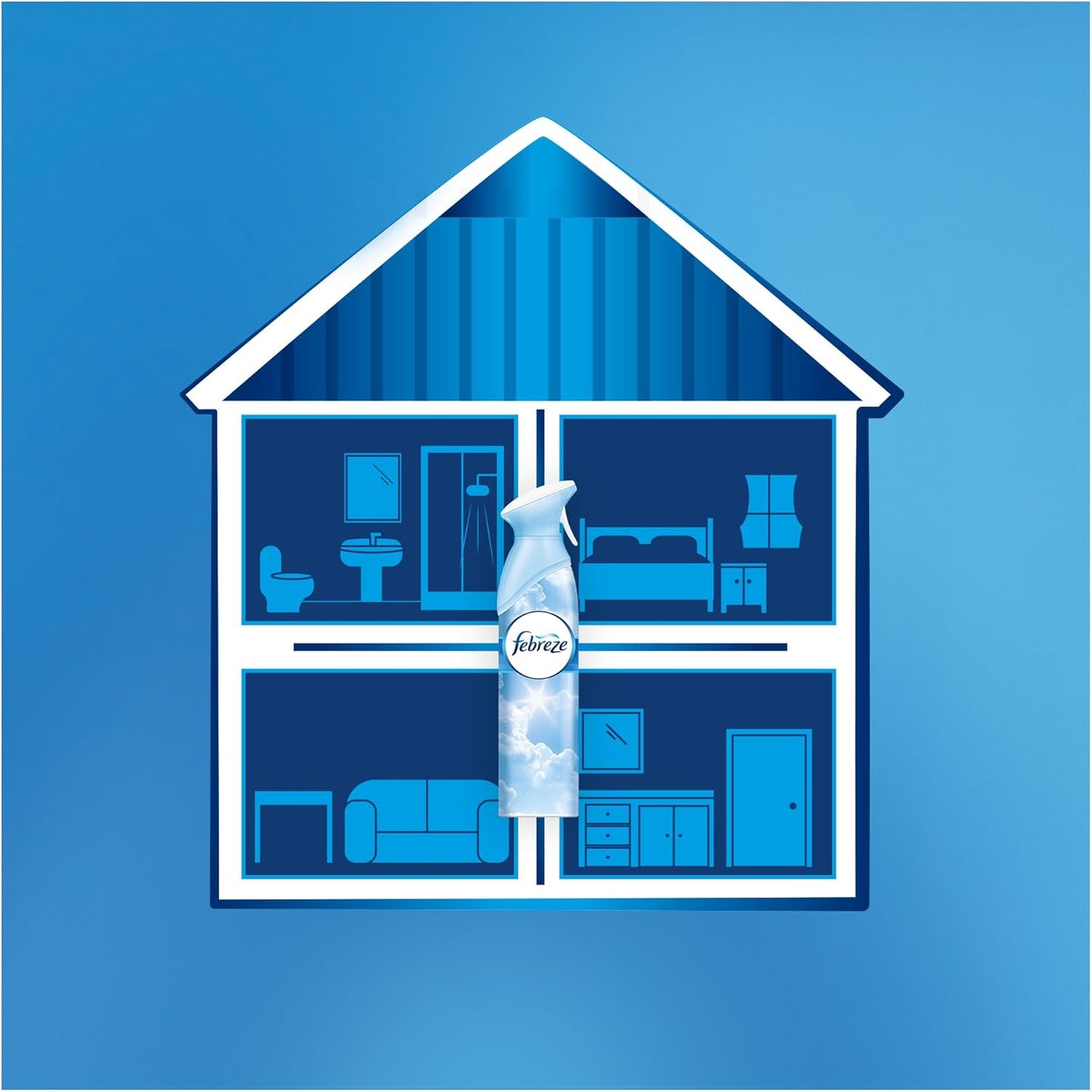 Febreze Lufterfrischer Aprilfrisch, 3er Pack (3 x 300ml), entfernt Gerüche und hinterlässt einen leichten Frischeduft