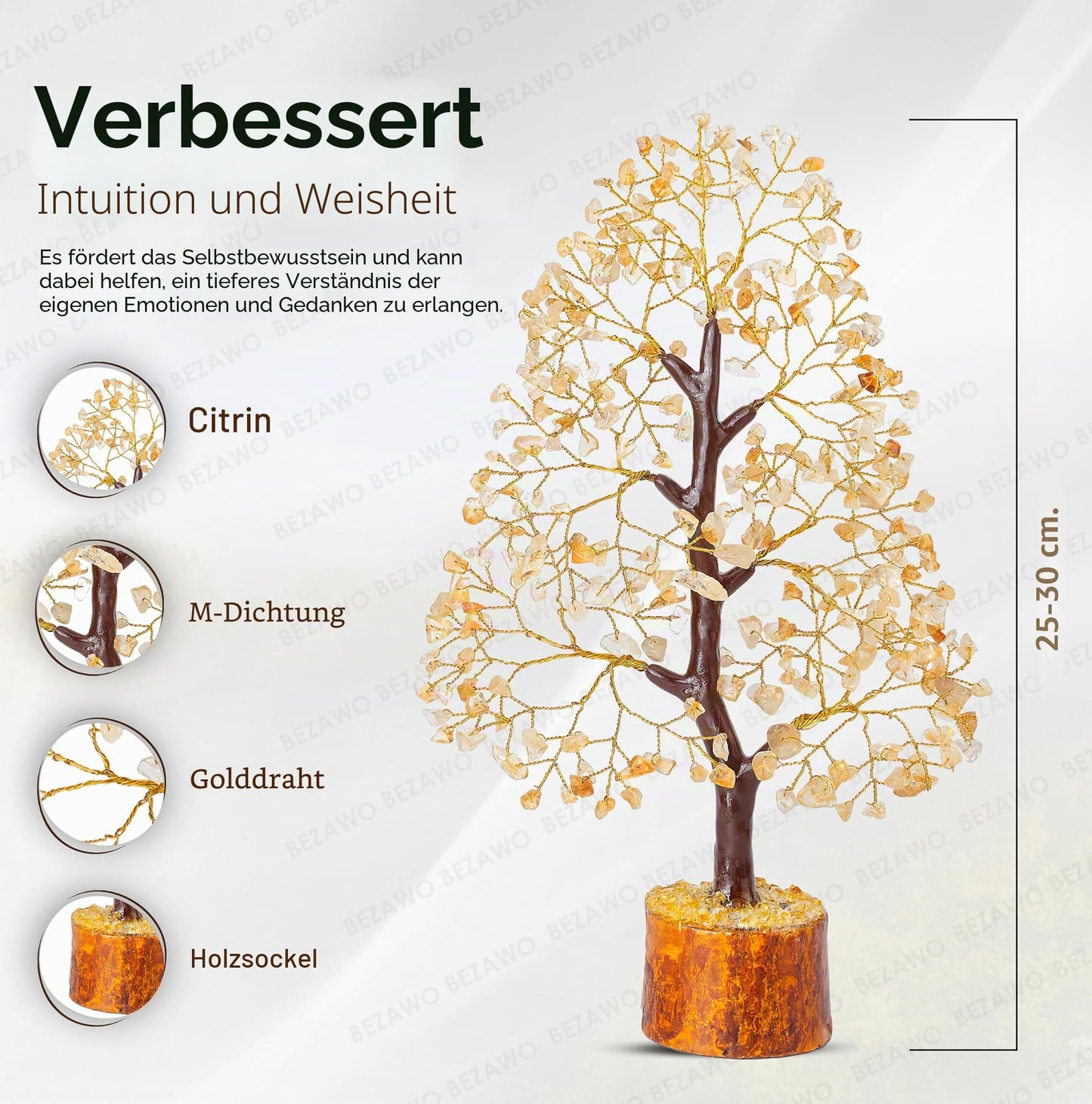 Crocon Der Originale Lebensbaum 7 Chakra Kristall Baum Geschenke für Frauen