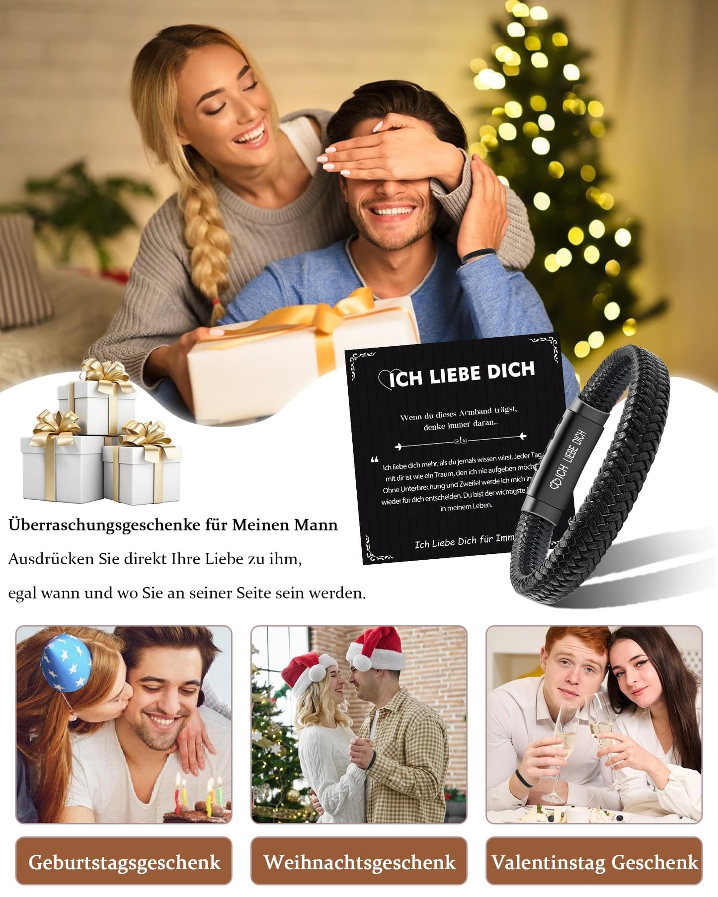 CheersLife Ich Liebe Dich Geschenke für Männer An Meinen Sohn Bruder Mann