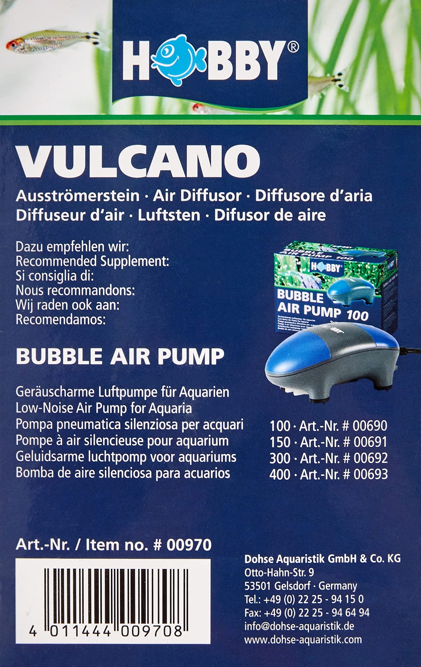 Hobby 970 Vulcano, Naturausströmer, Einzigartige Lavasteine, 1 Stück (1er Pack)