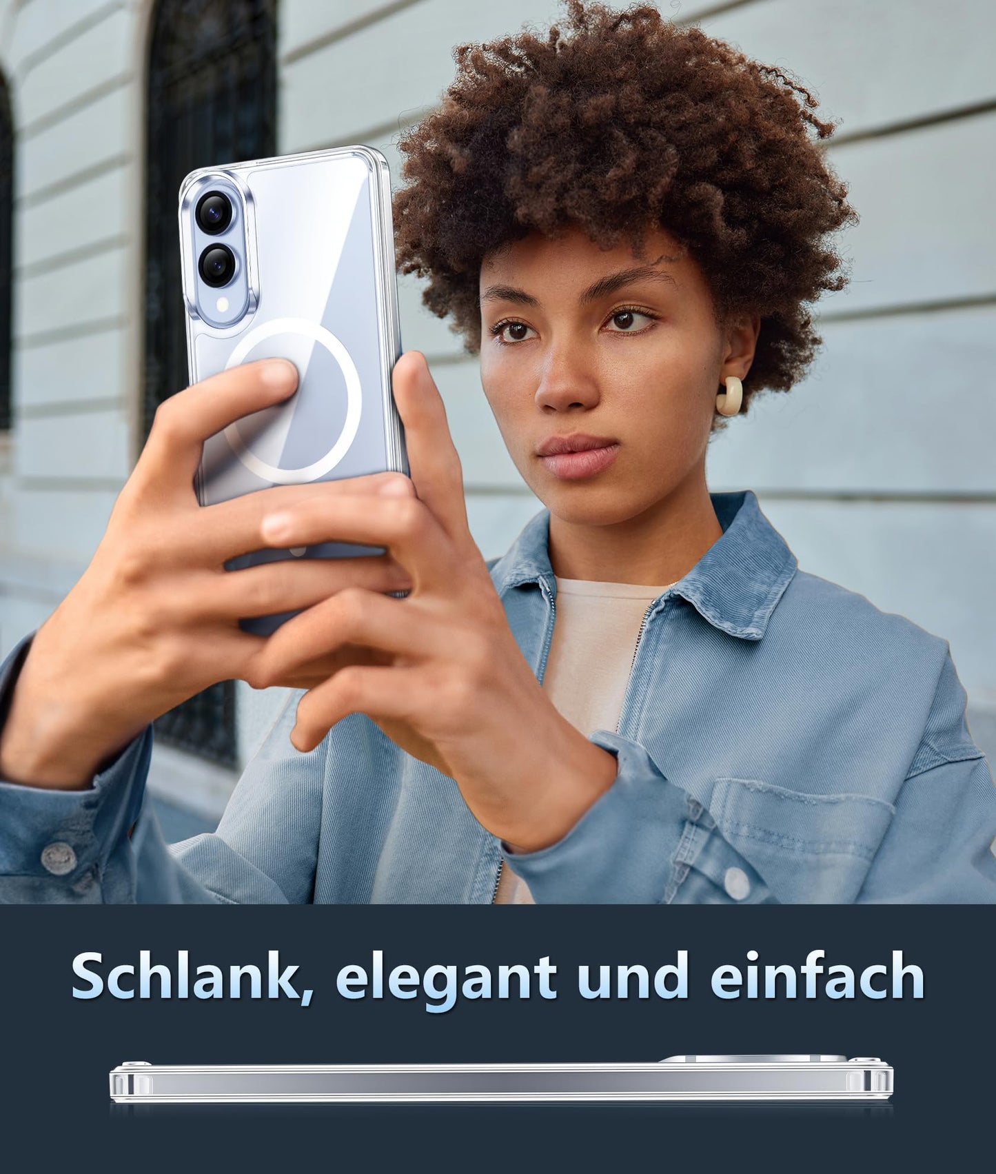 FNTCASE Case for Samsung Galaxy S25 Ultra 6.9 Inches, Military Drop Protection, Anti-Yellowing, Robust, Durable, Shockproof, Protective, Transparent, Clear