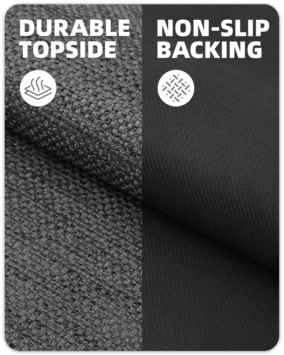 Color G 2 Stück Küchenläufer, Küchenteppich Waschbar rutschfest, Teppich Läufer Küche, Teppich Küche Leicht Zu Reinigen, Saugfähig, Küchenmatte für Küche, Esszimmer, Waschküche (Grau, 43x75+43x150cm)