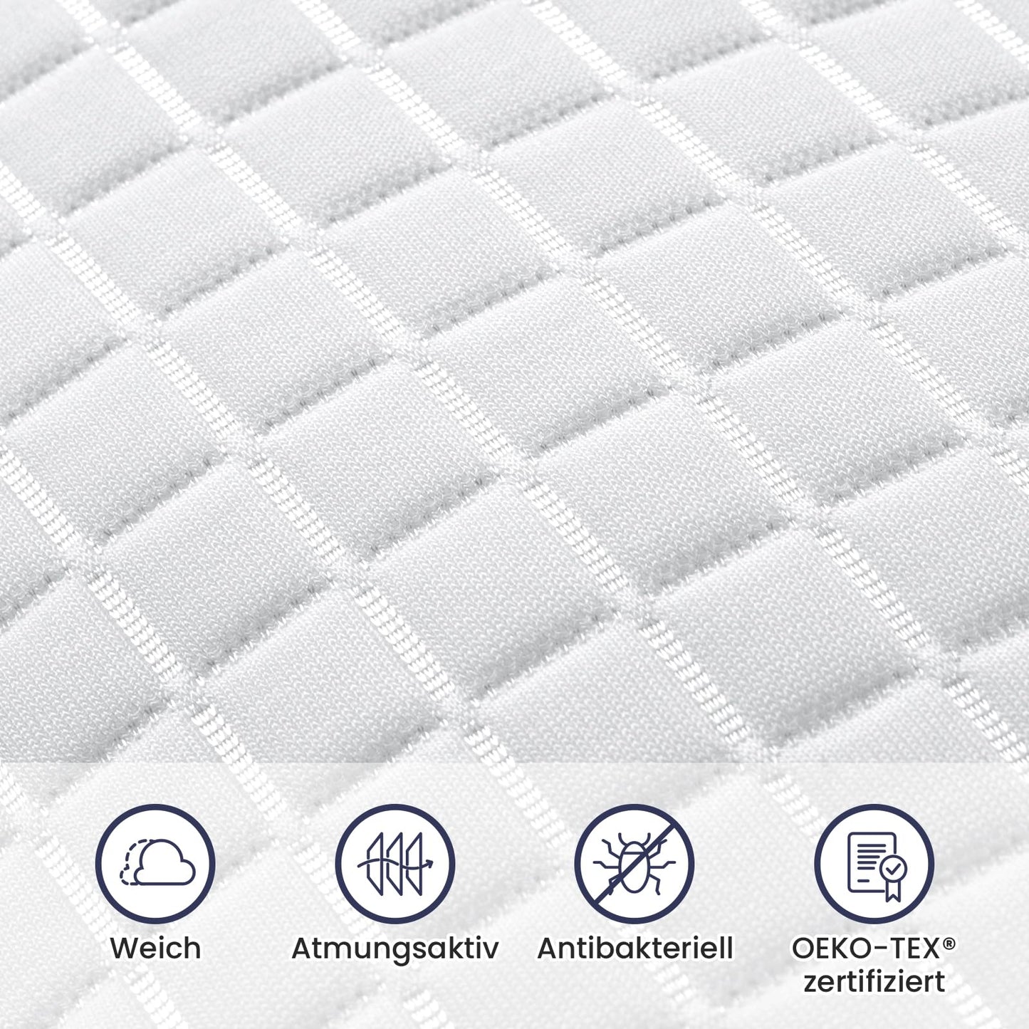 BedStory kopfkissen 40x80,Verstellbare Faserfüllung Kissen mit reißverschluss, Hotel Kissen 2er Set aus 950g x 2 mikrofaser, Waschbares nackenkissen für Allergiker, Seitenschläfer und Rückenschläfer