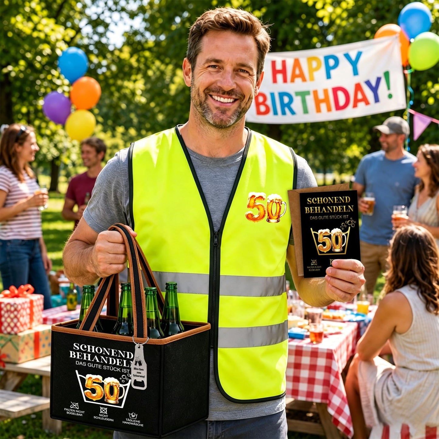 WenmthG Lustige Geschenke zum 30 40 50 60 Geburtstag Mann, Bier Geschenkset
