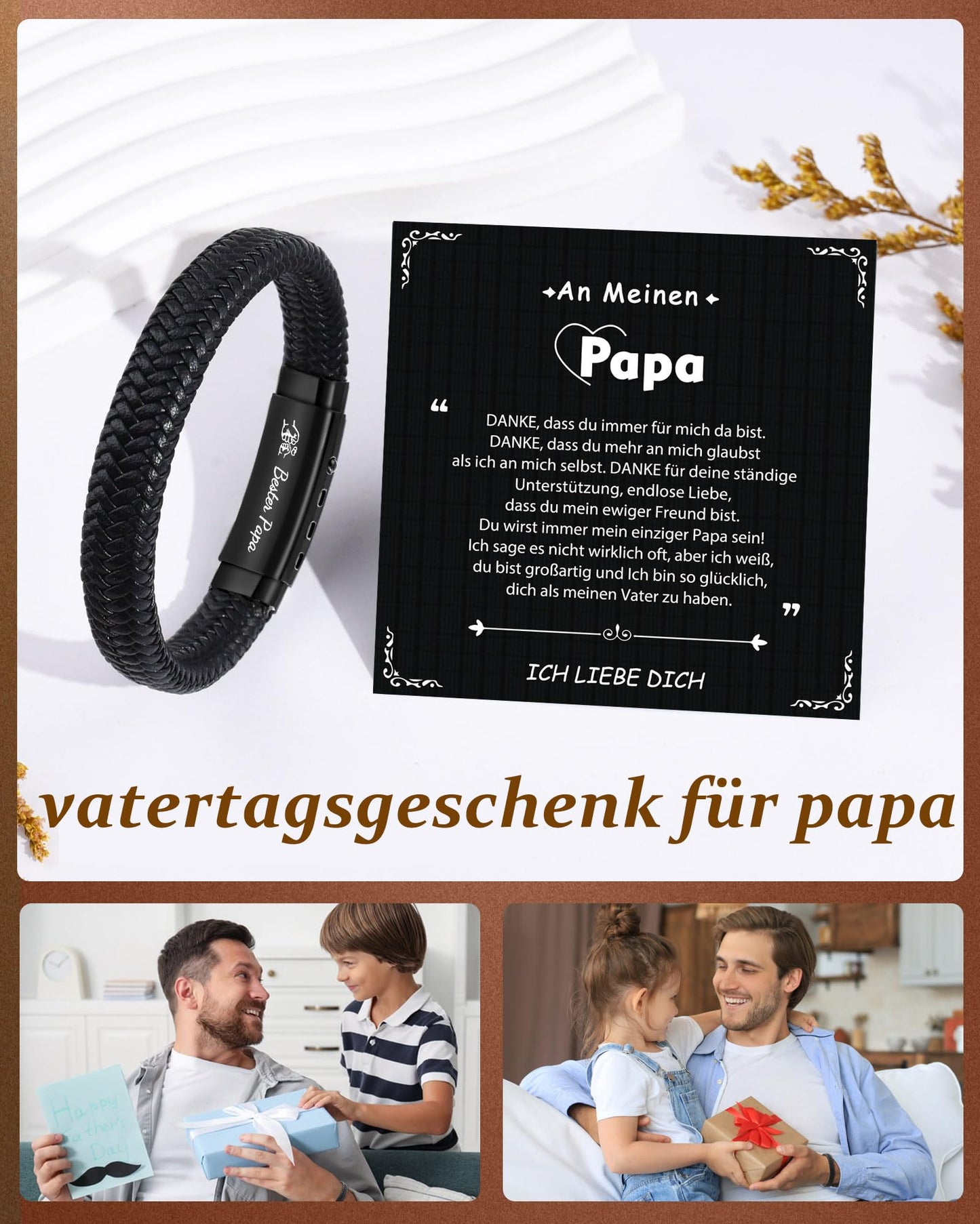 CheersLife Ich Liebe Dich Geschenke für Männer An Meinen Sohn Bruder Mann