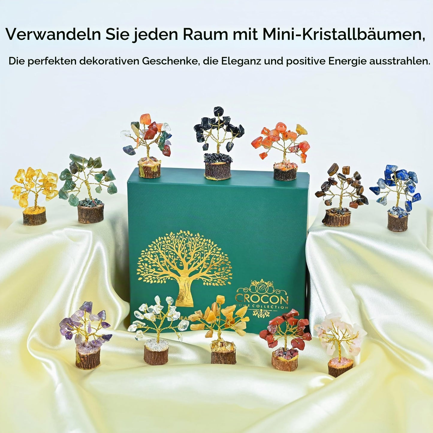 Crocon Der Originale Lebensbaum 7 Chakra Kristall Baum Geschenke für Frauen