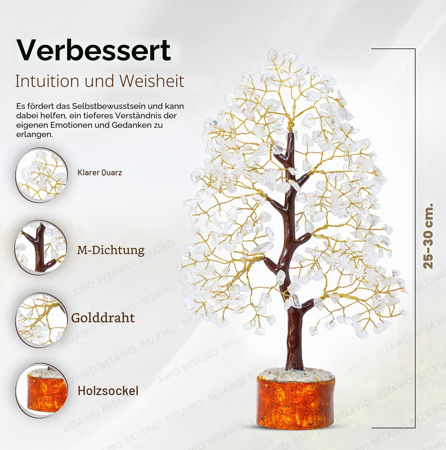 Crocon Der Originale Lebensbaum 7 Chakra Kristall Baum Geschenke für Frauen