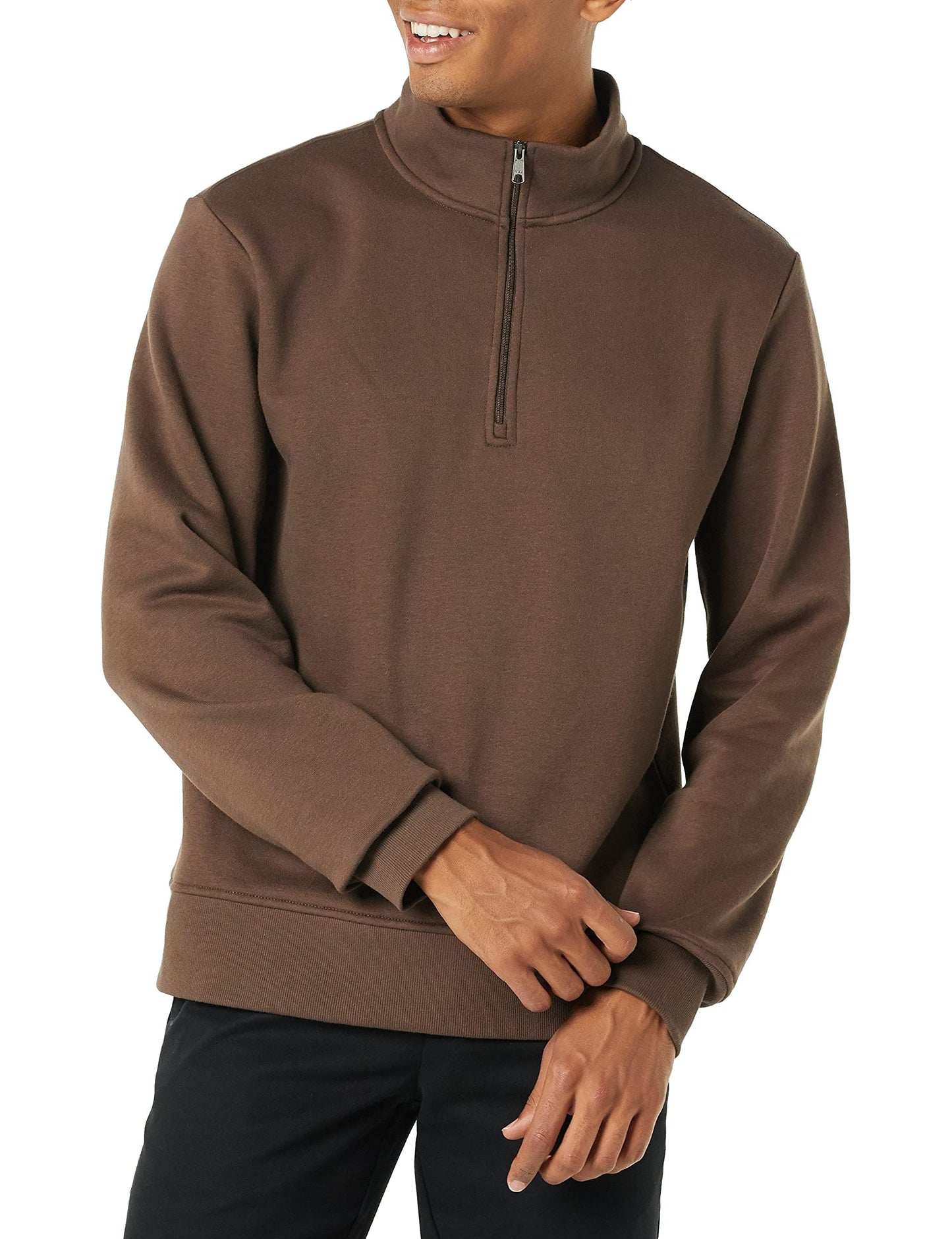 Amazon Essentials Men's Long Sleeve Fleece Quarter Zip Sweatshirt