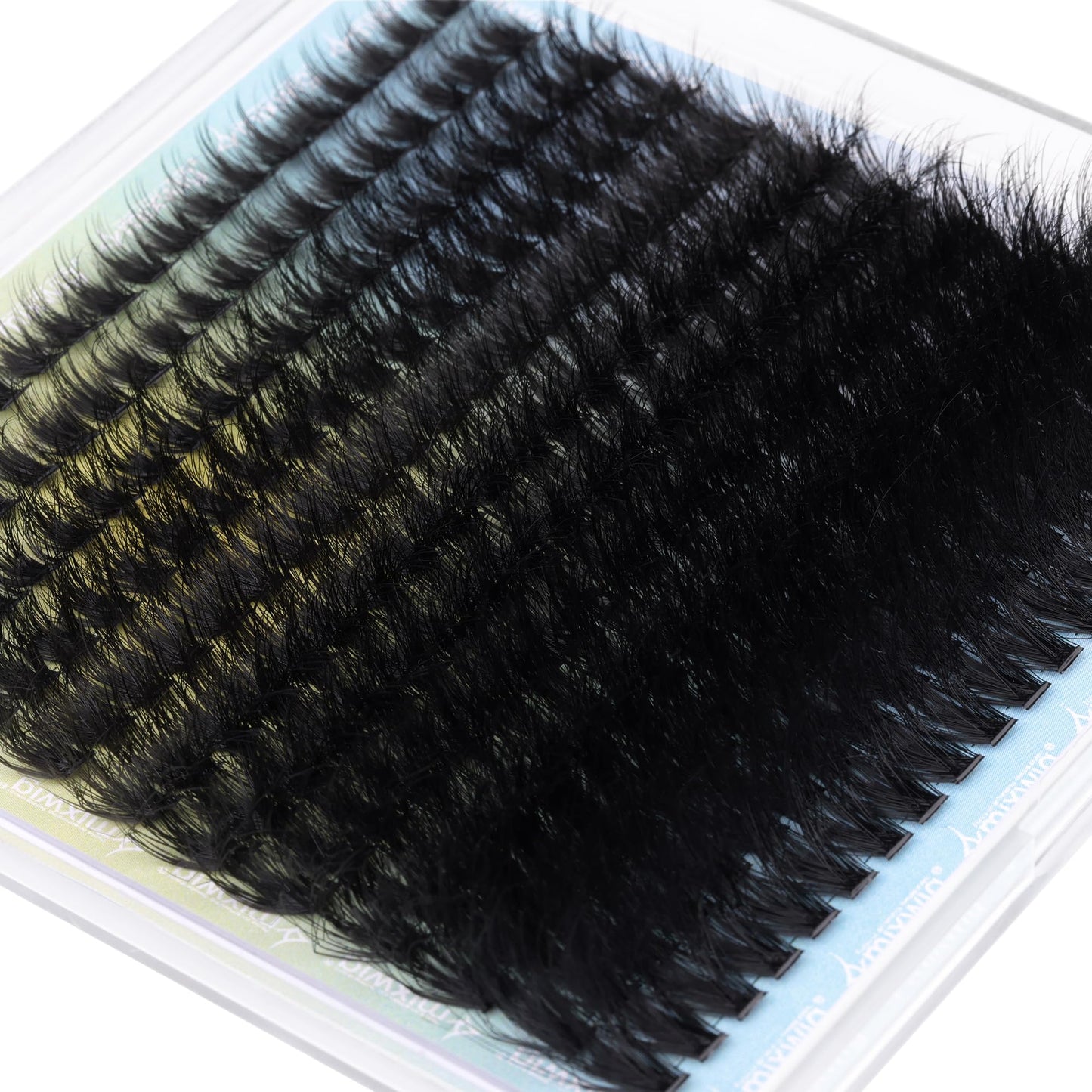 Wimpern Extensions Set Künstliche Wimpern Natürliche DIY Wimpernverlängerung Cluster Wimpern 16MM Individuelle Lashes Kit 40D Nerz Wimpern Fluffy mit Lash Bond und Seal Lash Tweezers