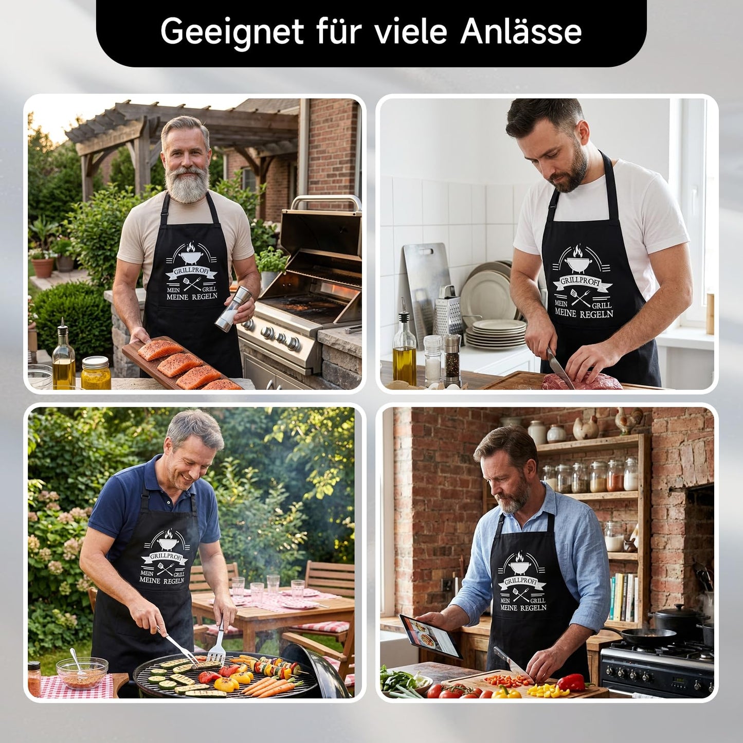 Lustige Kochschürze für Männer,Grillschürze Verstellbare Schürze