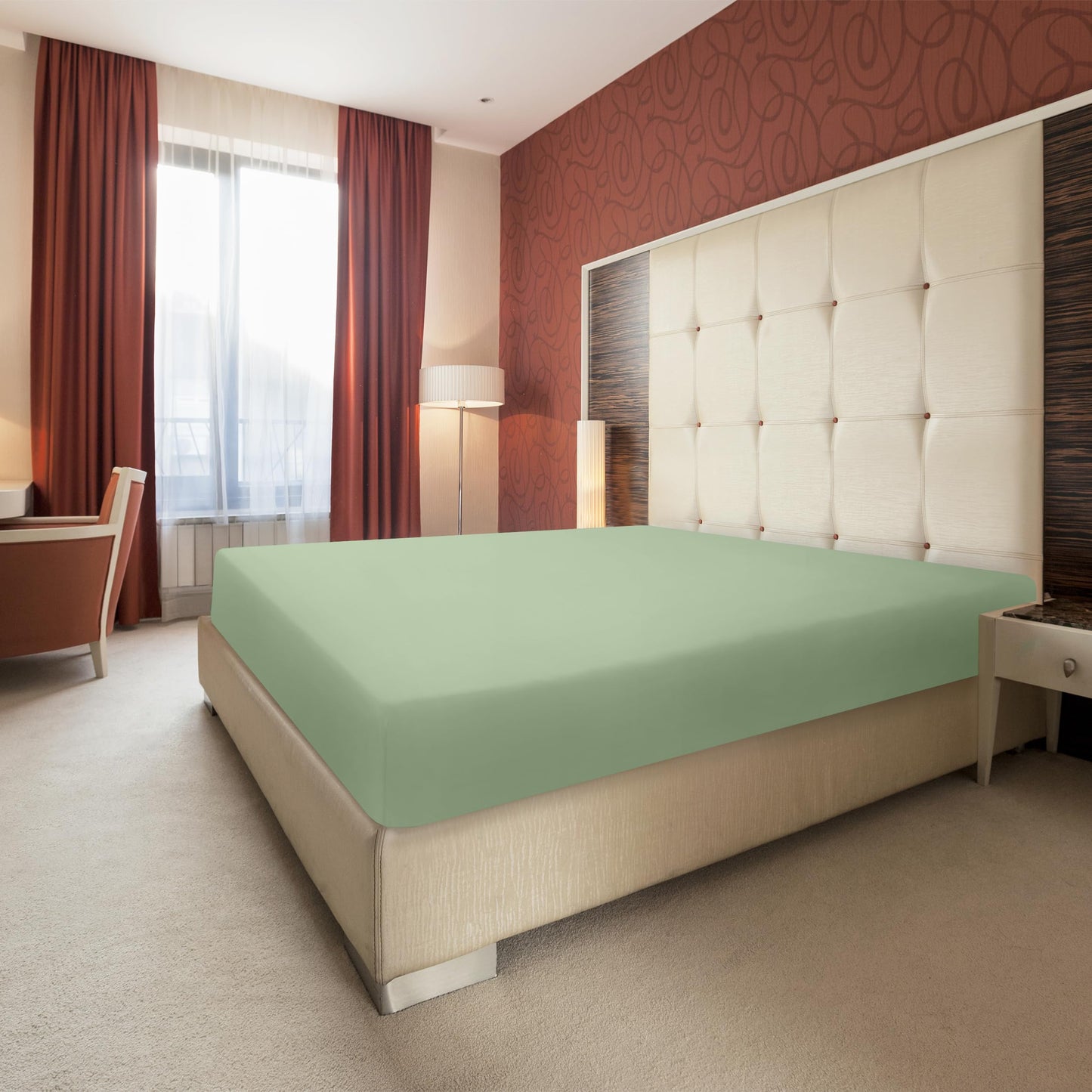 Utopia Bedding - Spannbettlaken 180x200cm - Grau - Gebürstete Polyester-Mikrofaser Spannbetttuch - 35 cm Tiefe Tasche