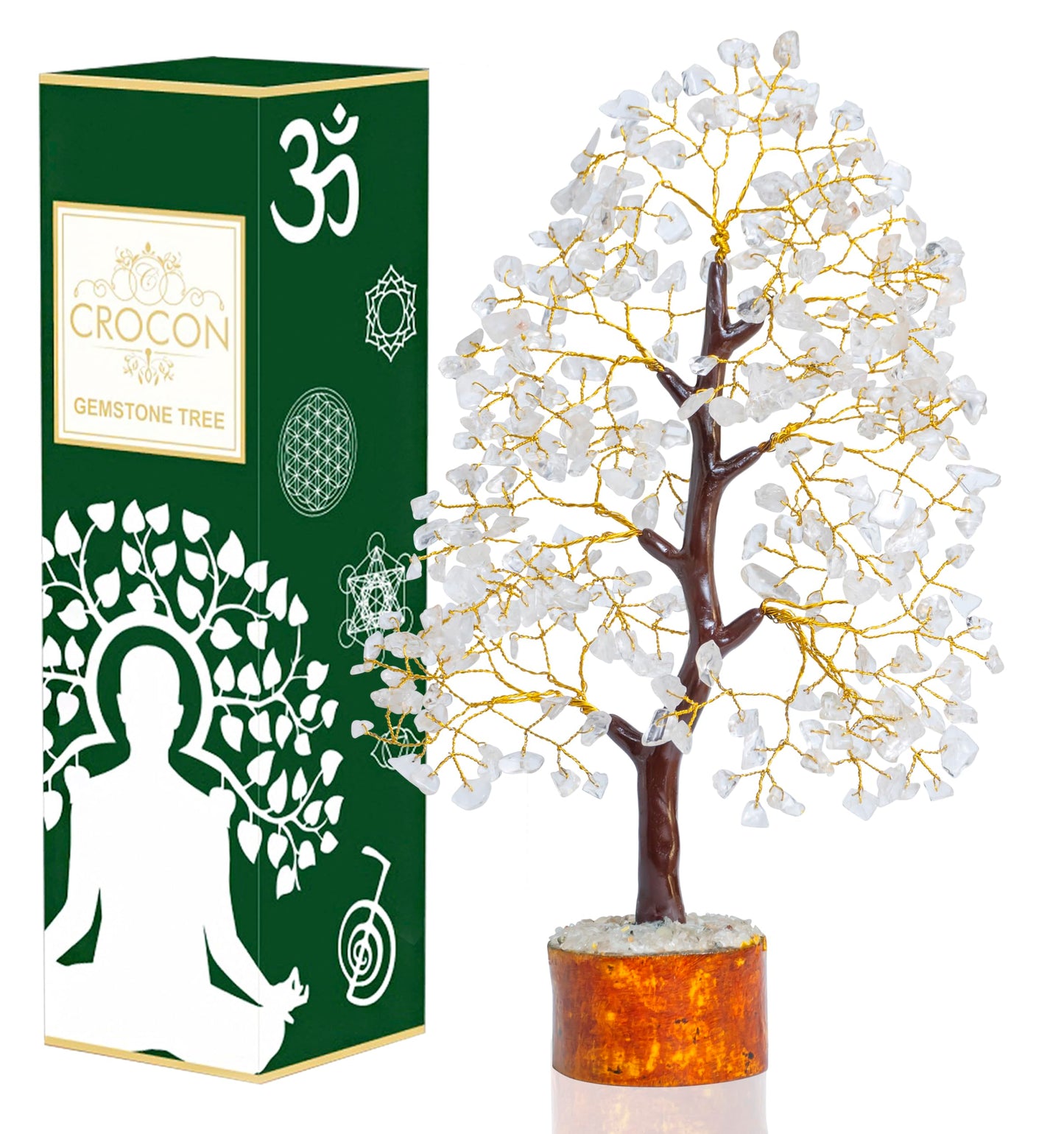 Crocon Der Originale Lebensbaum 7 Chakra Kristall Baum Geschenke für Frauen