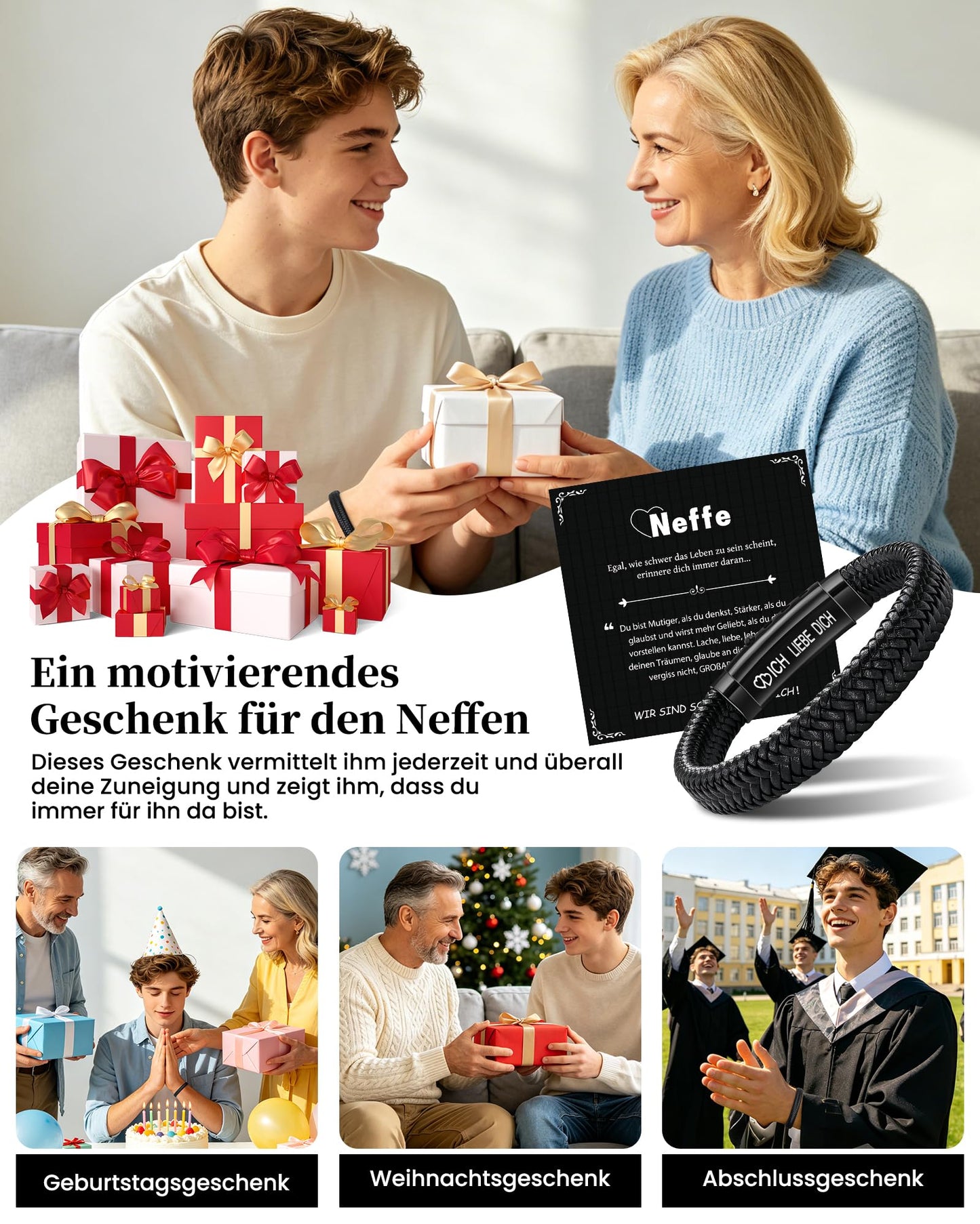 CheersLife Ich Liebe Dich Geschenke für Männer An Meinen Sohn Bruder Mann