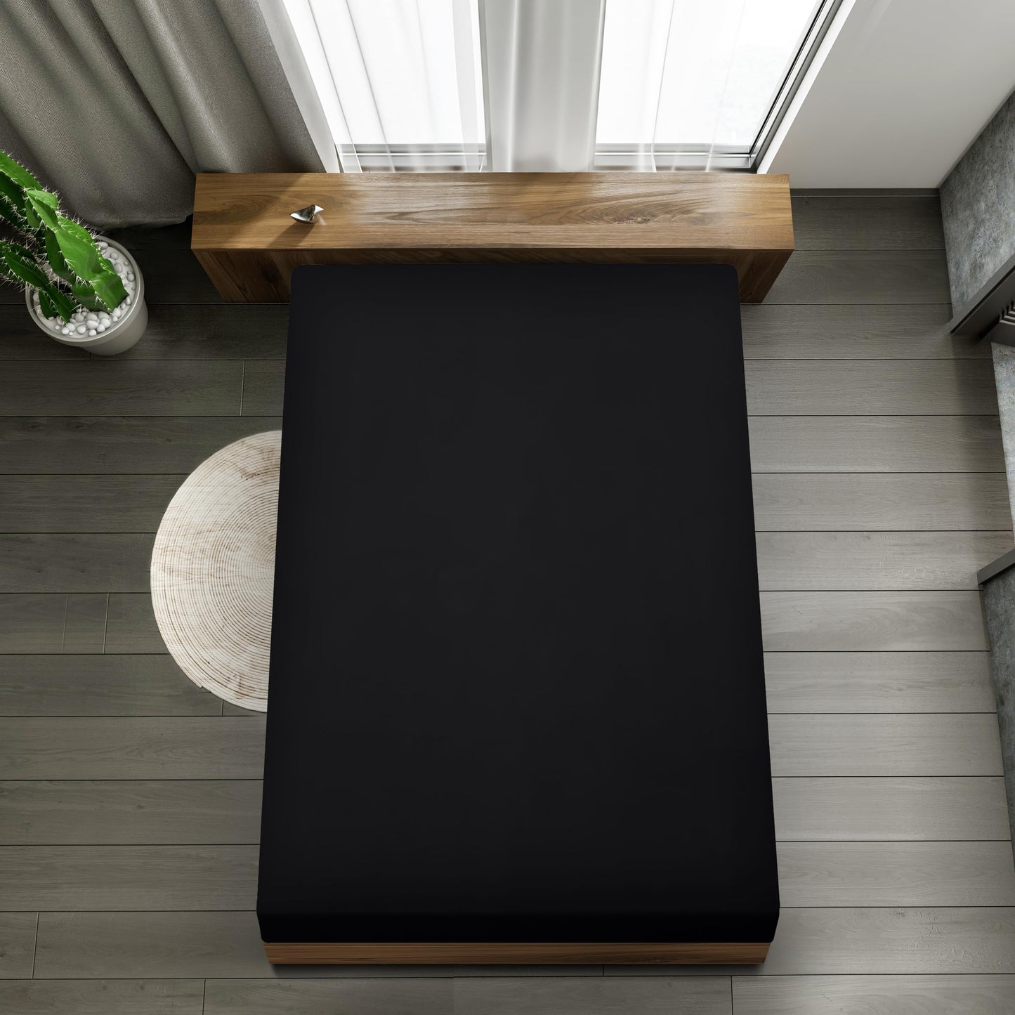 Utopia Bedding - Spannbettlaken 180x200cm - Grau - Gebürstete Polyester-Mikrofaser Spannbetttuch - 35 cm Tiefe Tasche