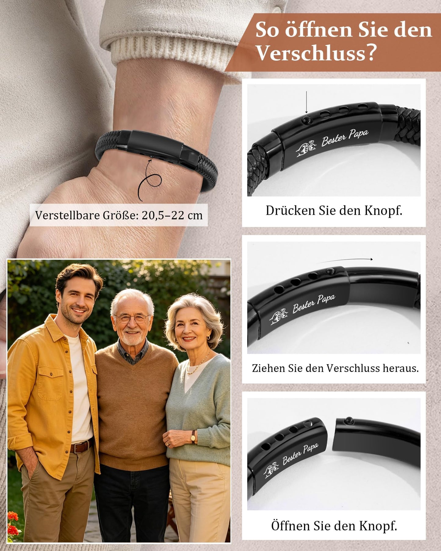 CheersLife Ich Liebe Dich Geschenke für Männer An Meinen Sohn Bruder Mann
