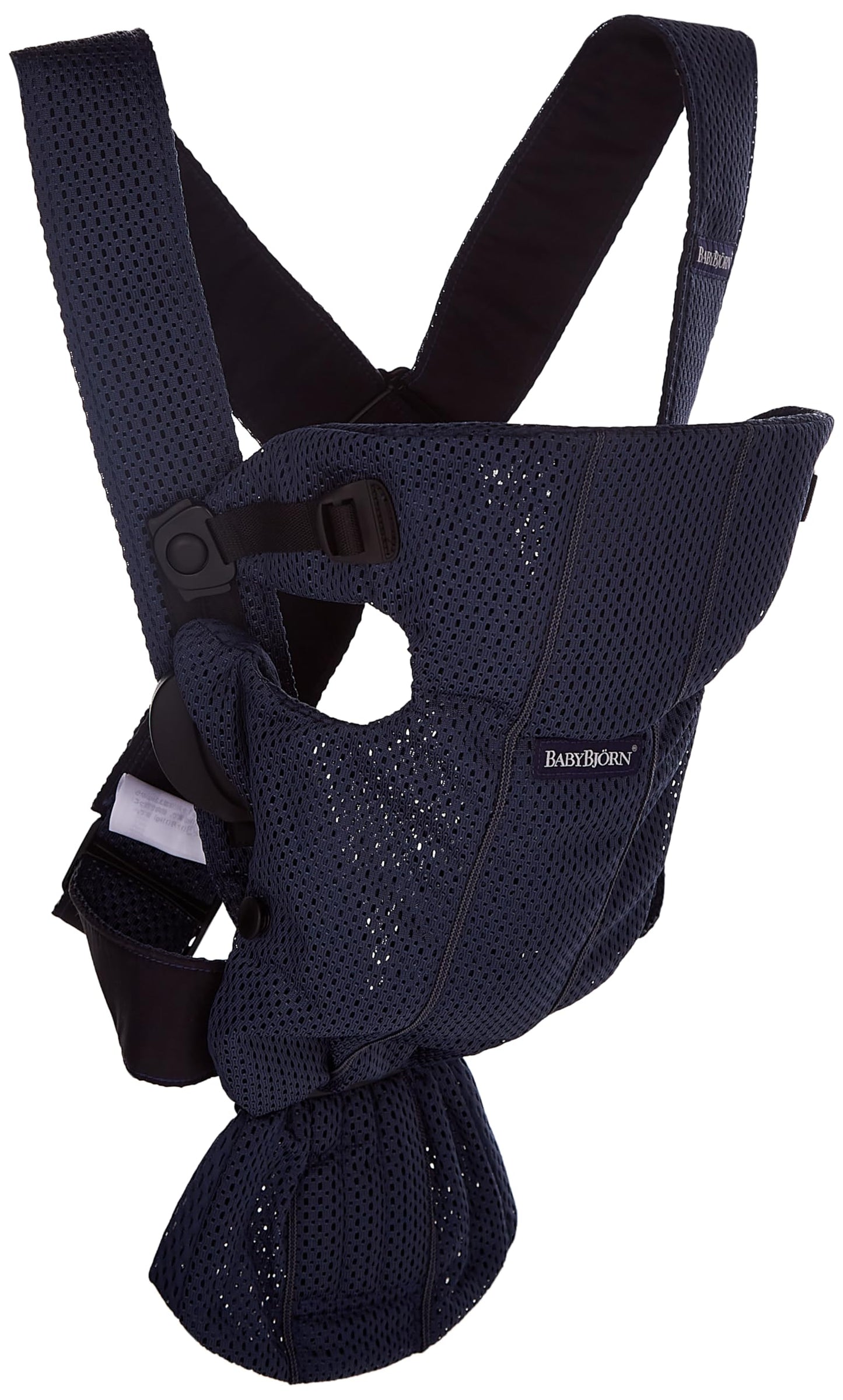 BabyBjörn Babytrage Mini, 3D-Netzstoff, Grau-Beige