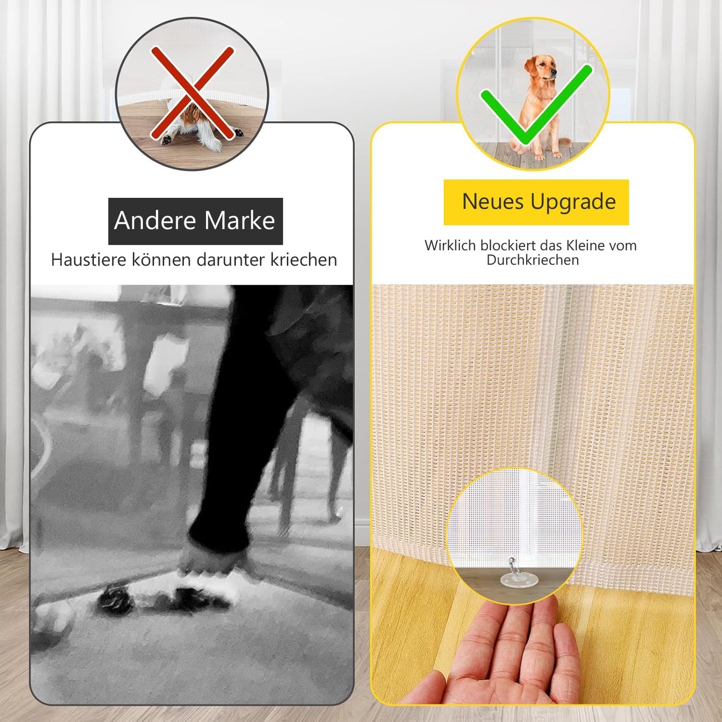 Retractable Stair Safety Gate for Babies, 0-150 cm Wide, Baby Barrier, Cat and Dog Barrier, One-Handed Operation, Suitable for Indoor & Outdoor Use (150 cm, Black)