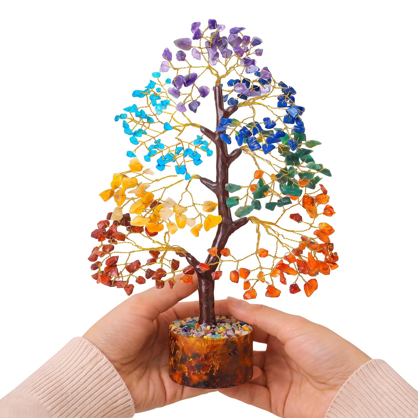 Crocon Der Originale Lebensbaum 7 Chakra Kristall Baum Geschenke für Frauen