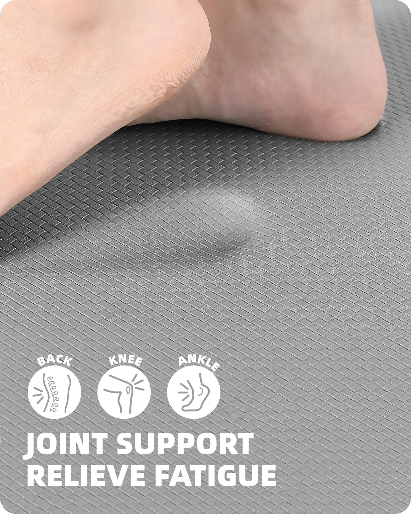 Color G Küchenläufer 2 Stück, küchenteppich waschbar rutschfest, Teppich küche mit Ölfest und Wasserdicht, Gummirücken Küchenmatte für Esszimmer, Küche, läufer Flur(44x150CM + 44x150CM, Schwarz)